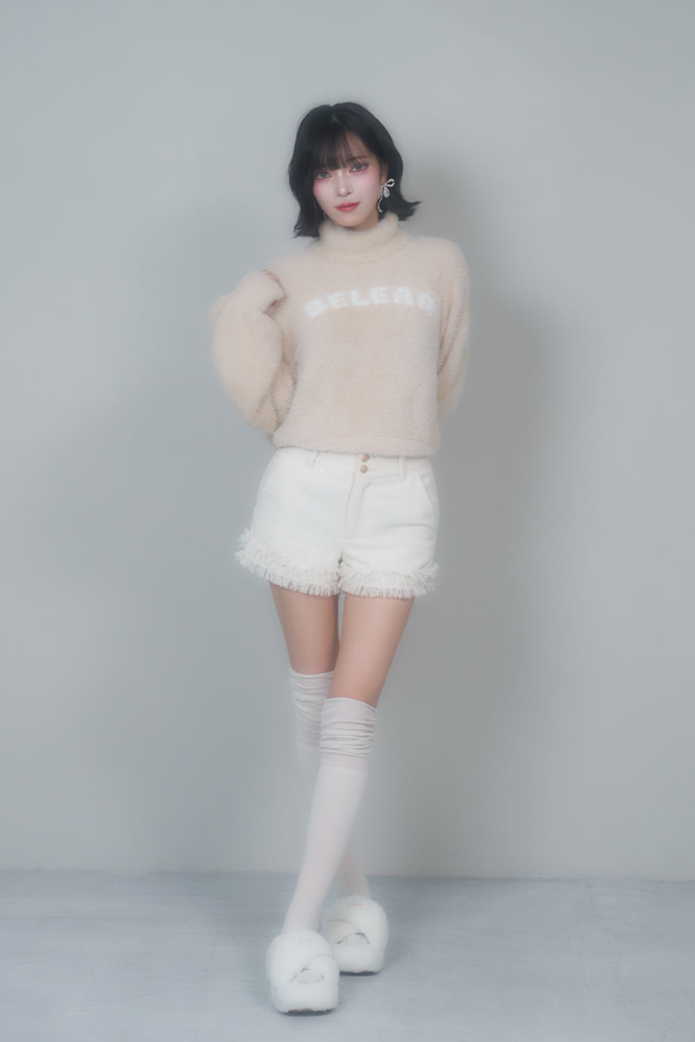 BELEAR タートルニットトップス