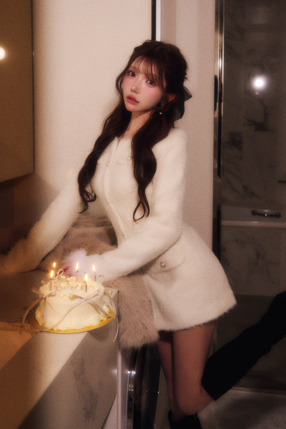 フェザージャケットワンピース