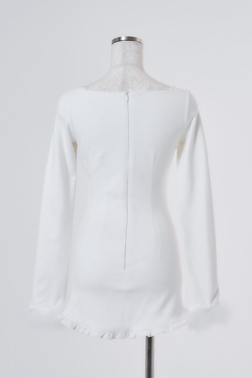 ギャザースウェードミニワンピース