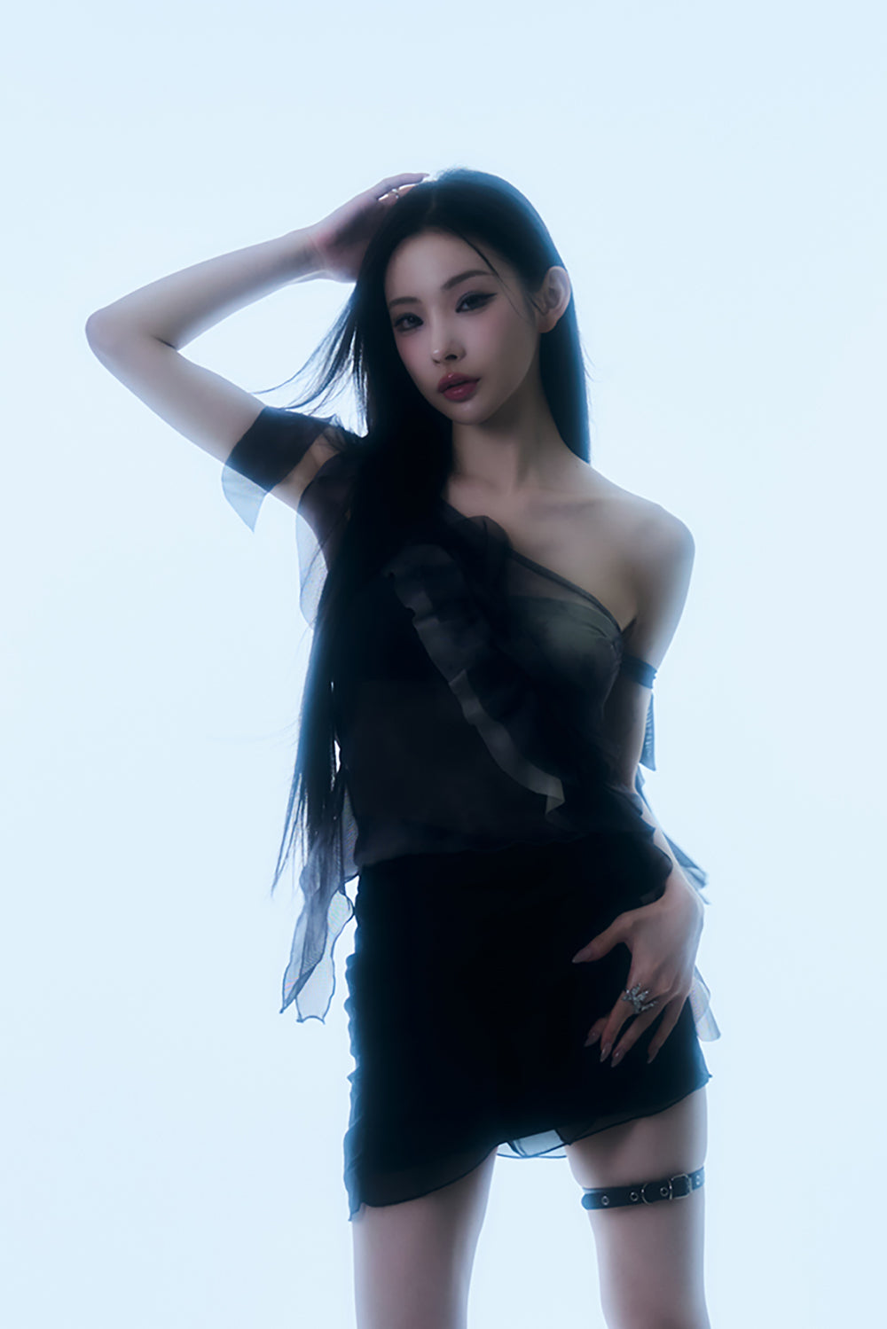 Shadow Fringe Sheer Top
