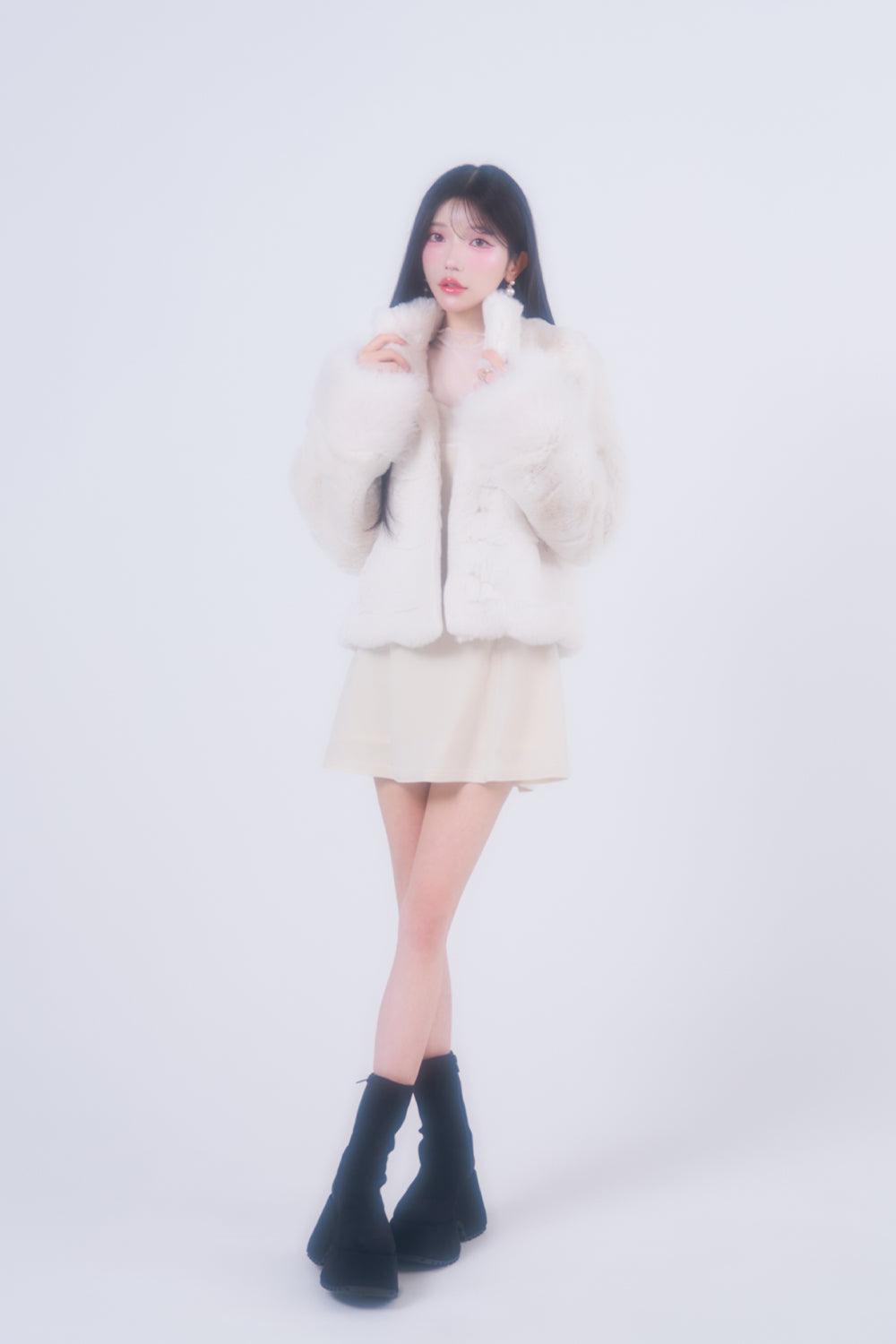 【予約商品】 ボリュームファーコート