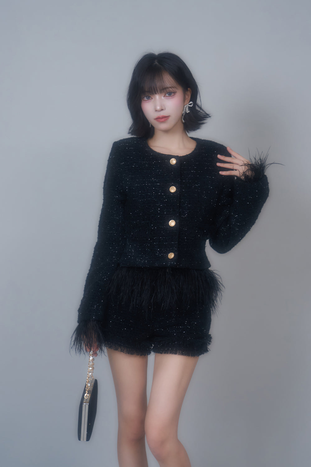 ラメツイードジャケット