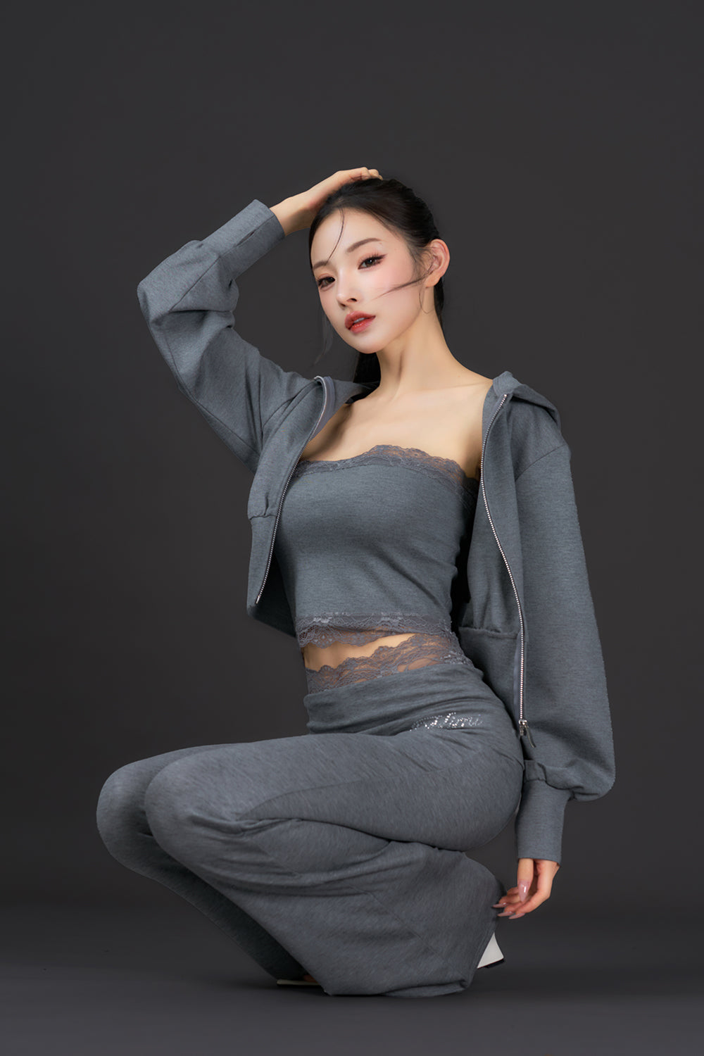 Devil Zip Hoodie Set