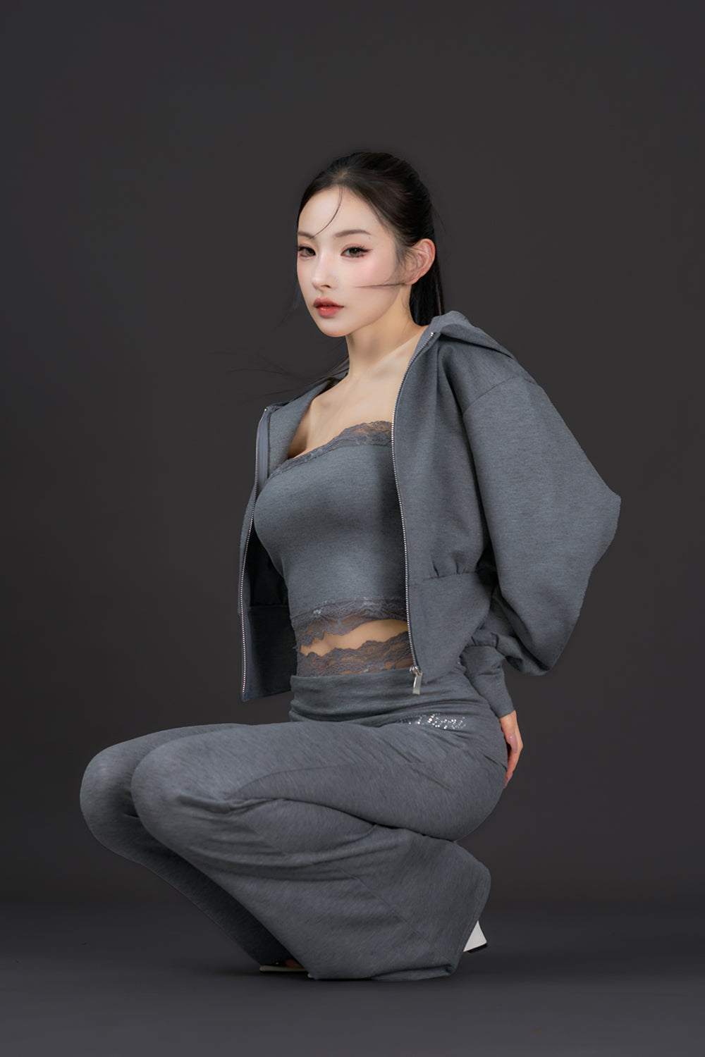 Devil Zip Hoodie Set