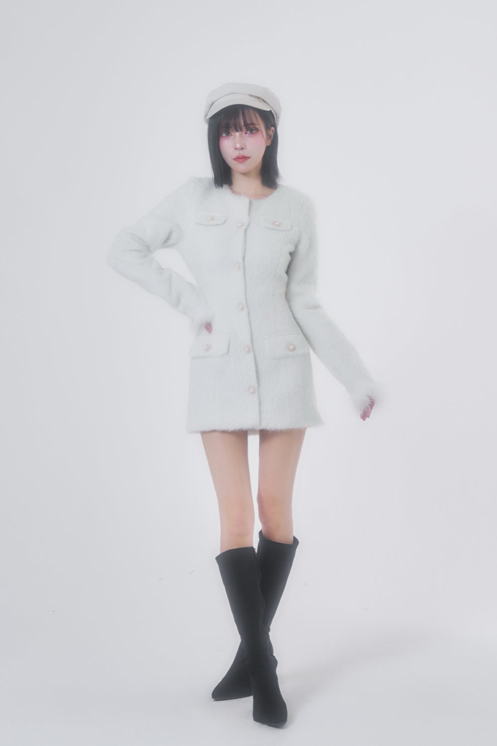 フェザージャケットワンピース