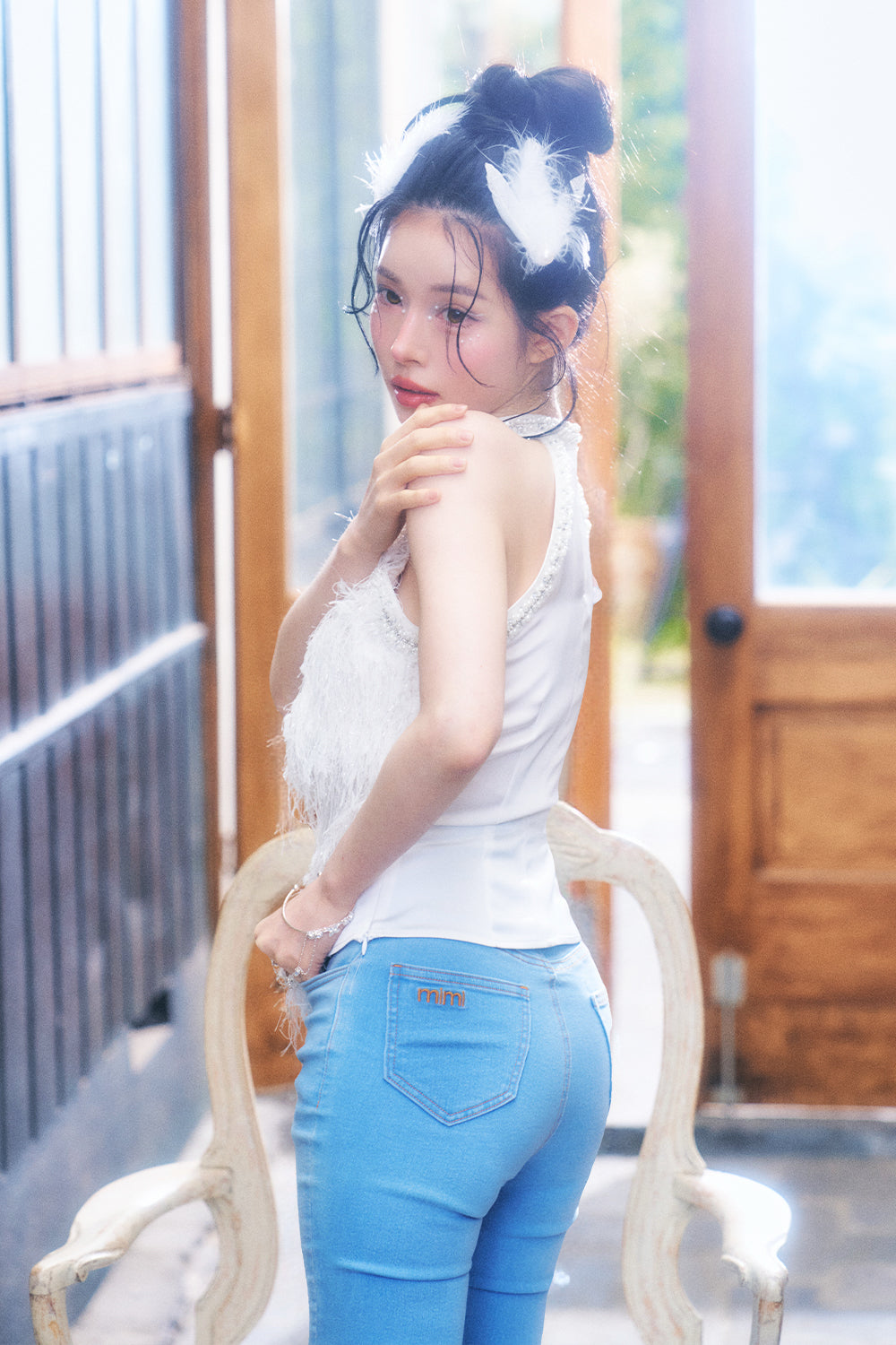 フロントシャギーアメスリトップス