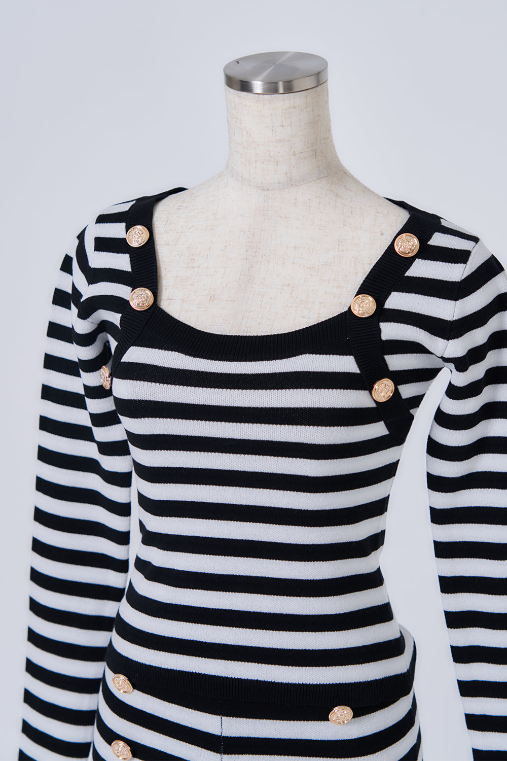 クラシカルボーダーニットセットアップ