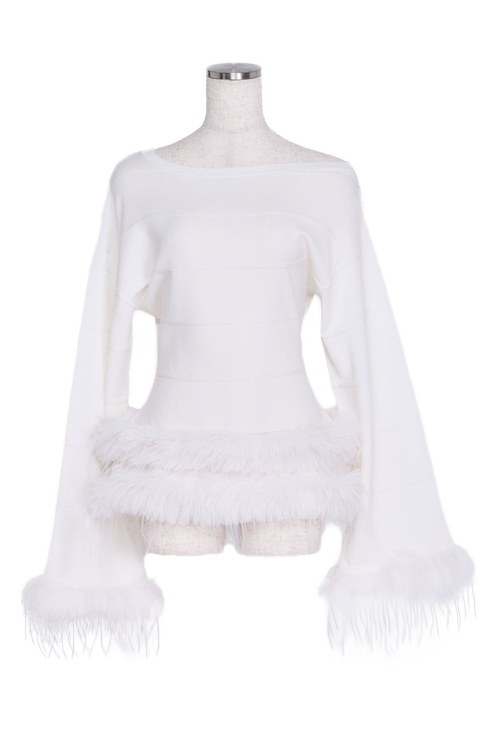 スプリングルーズニットトップス