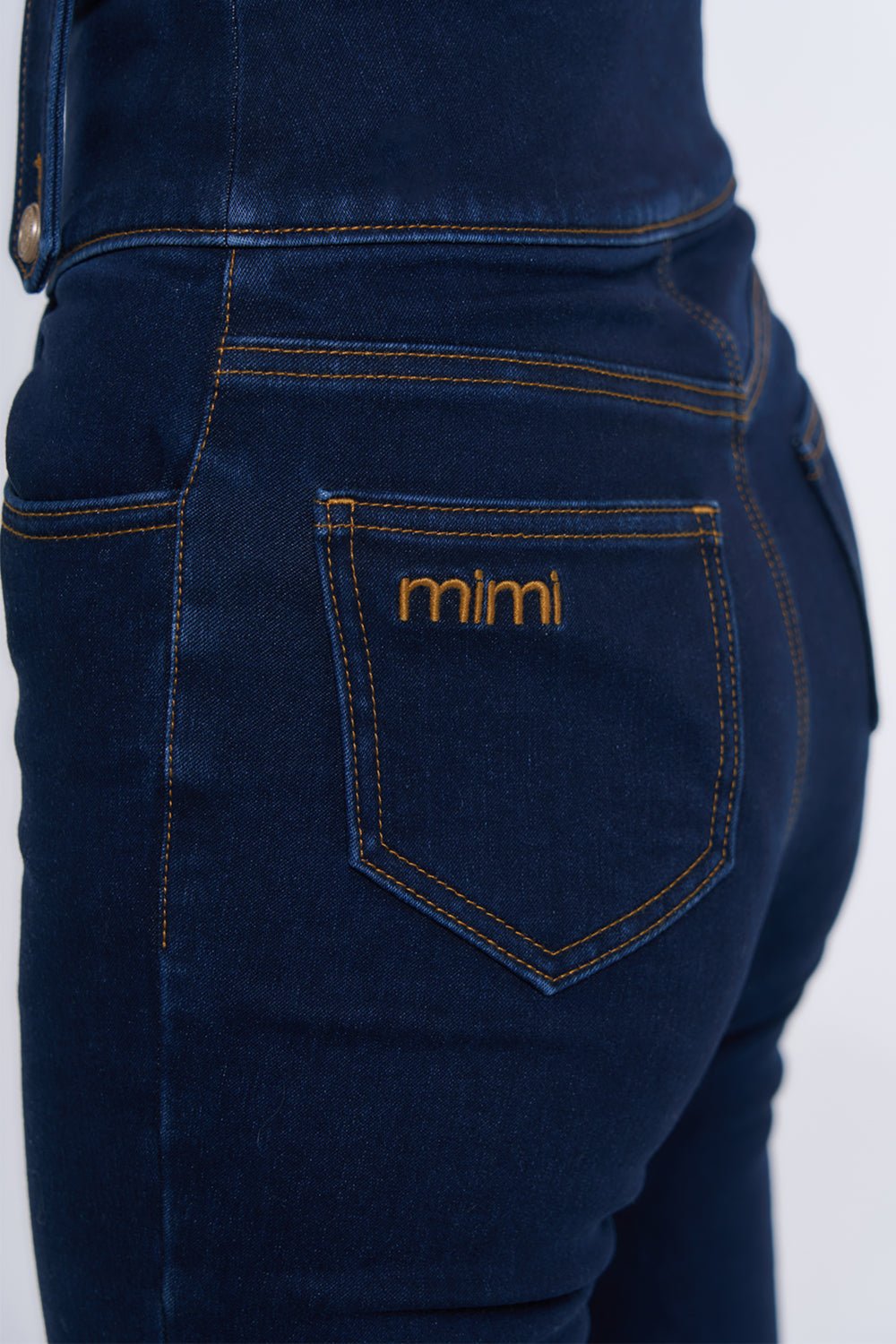 カラーステッチフレアデニム