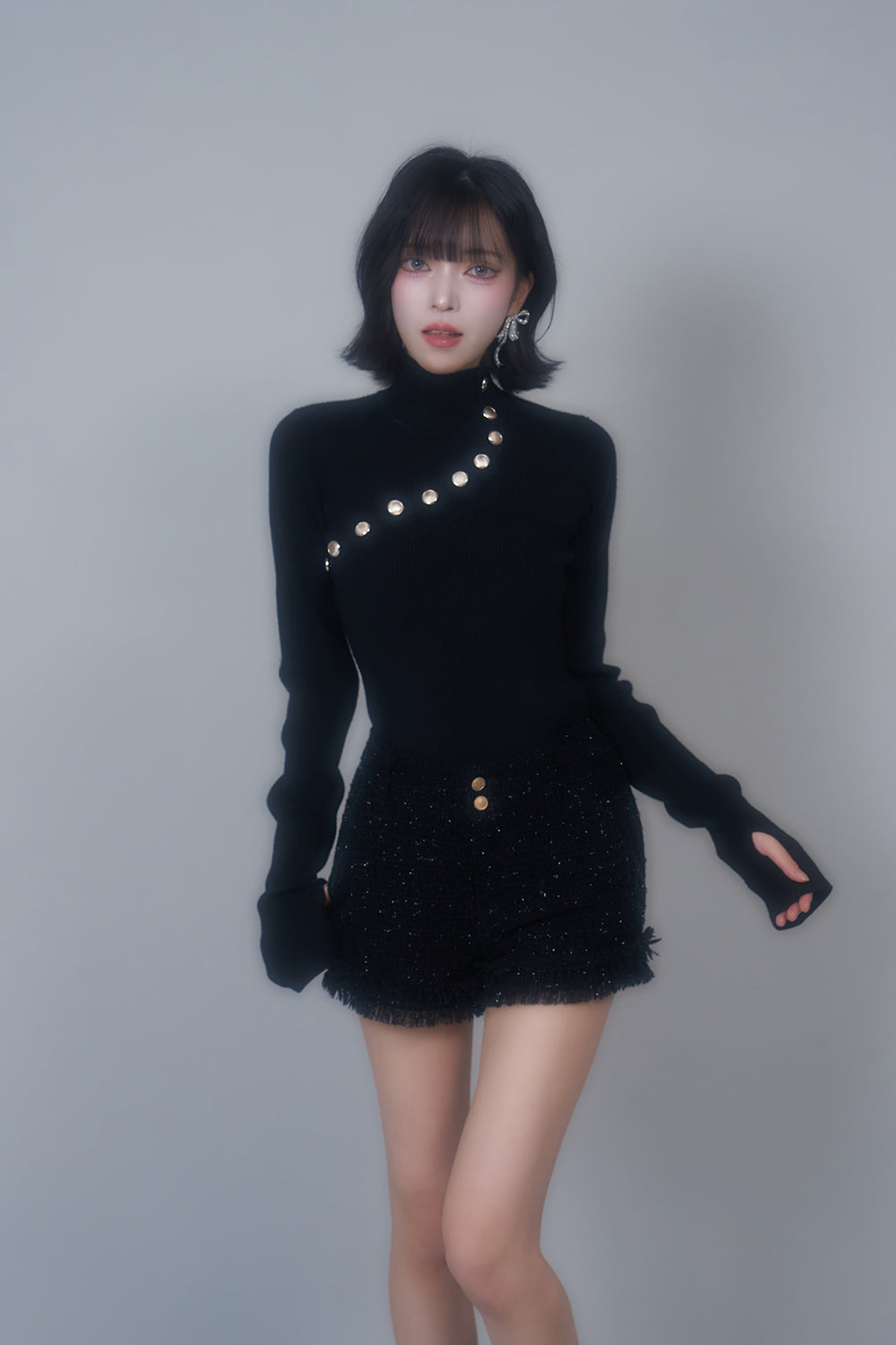 ラメツイードショートパンツ