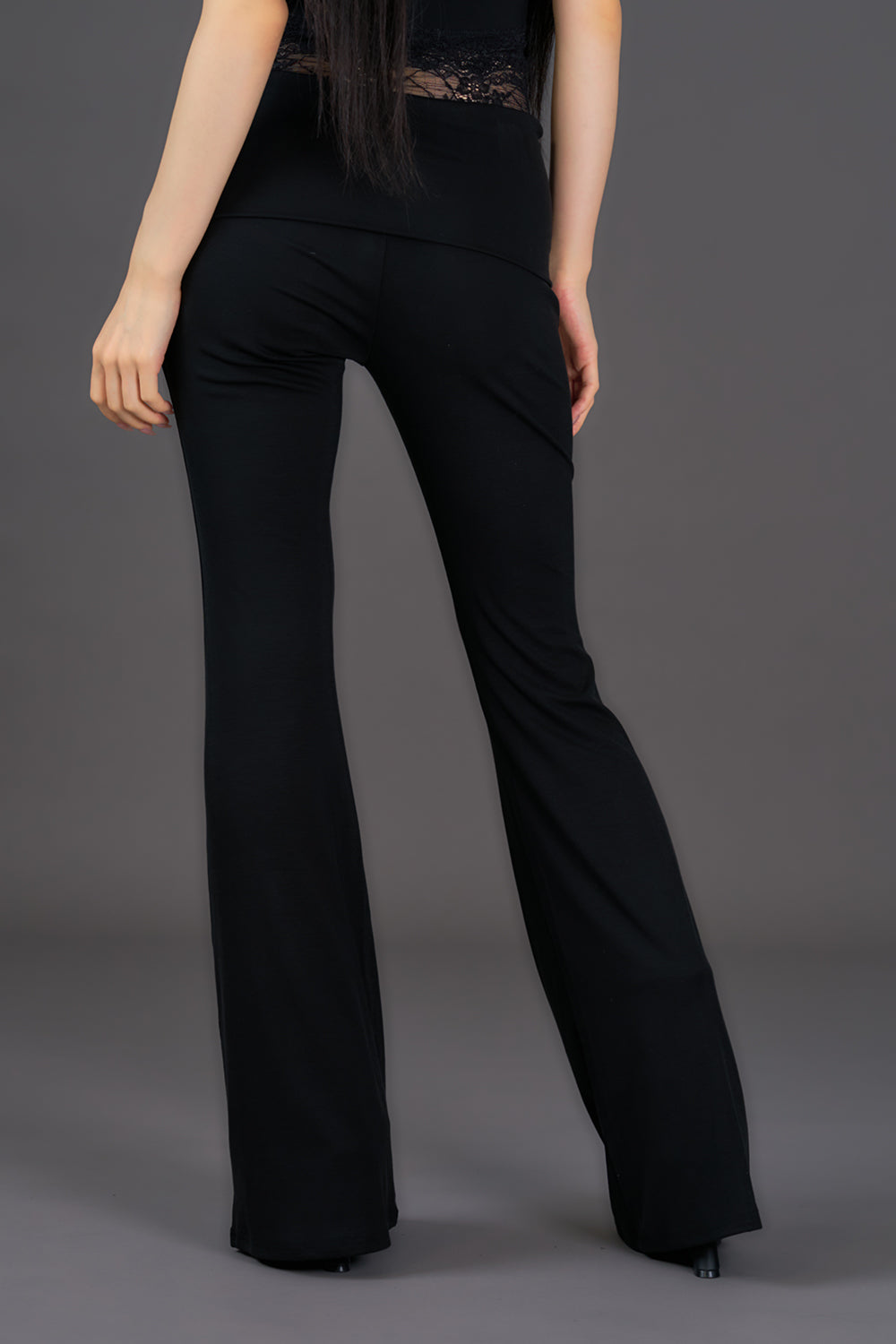 Lace Edge Flare Pants