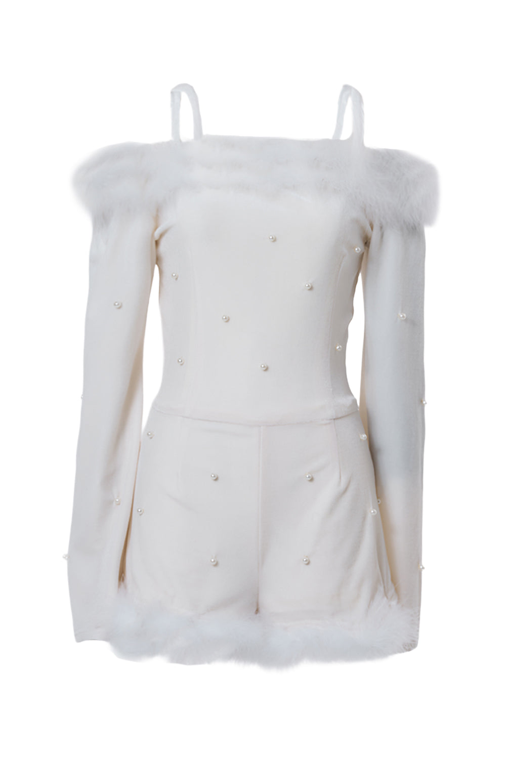 デザインパールベロアコンビネゾン