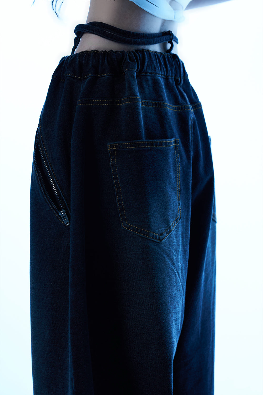 Utility Denim Cargo Pants