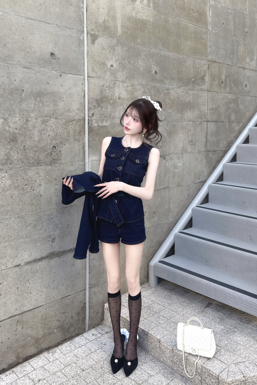2 peace denim tops