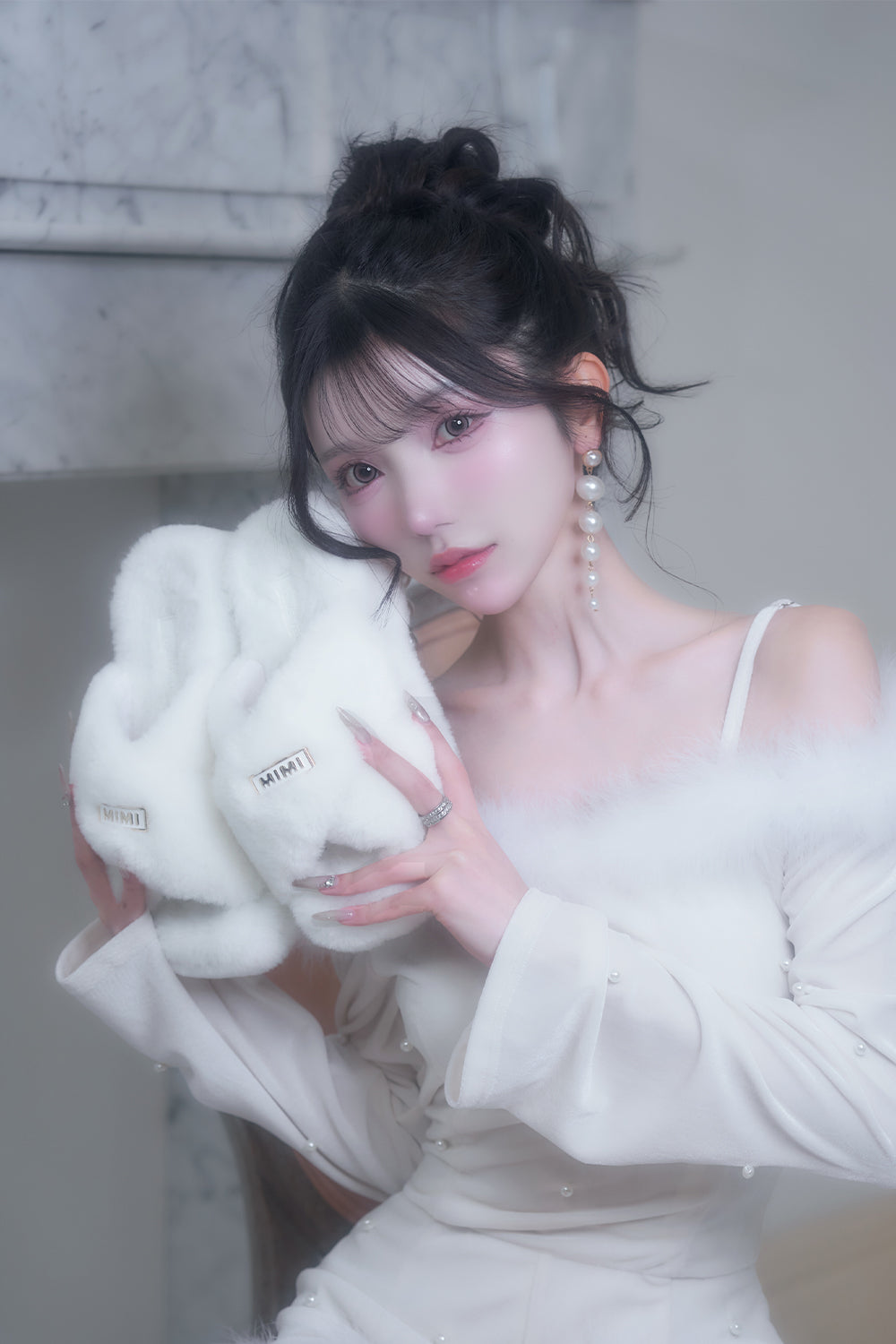 MIMIファーサンダル