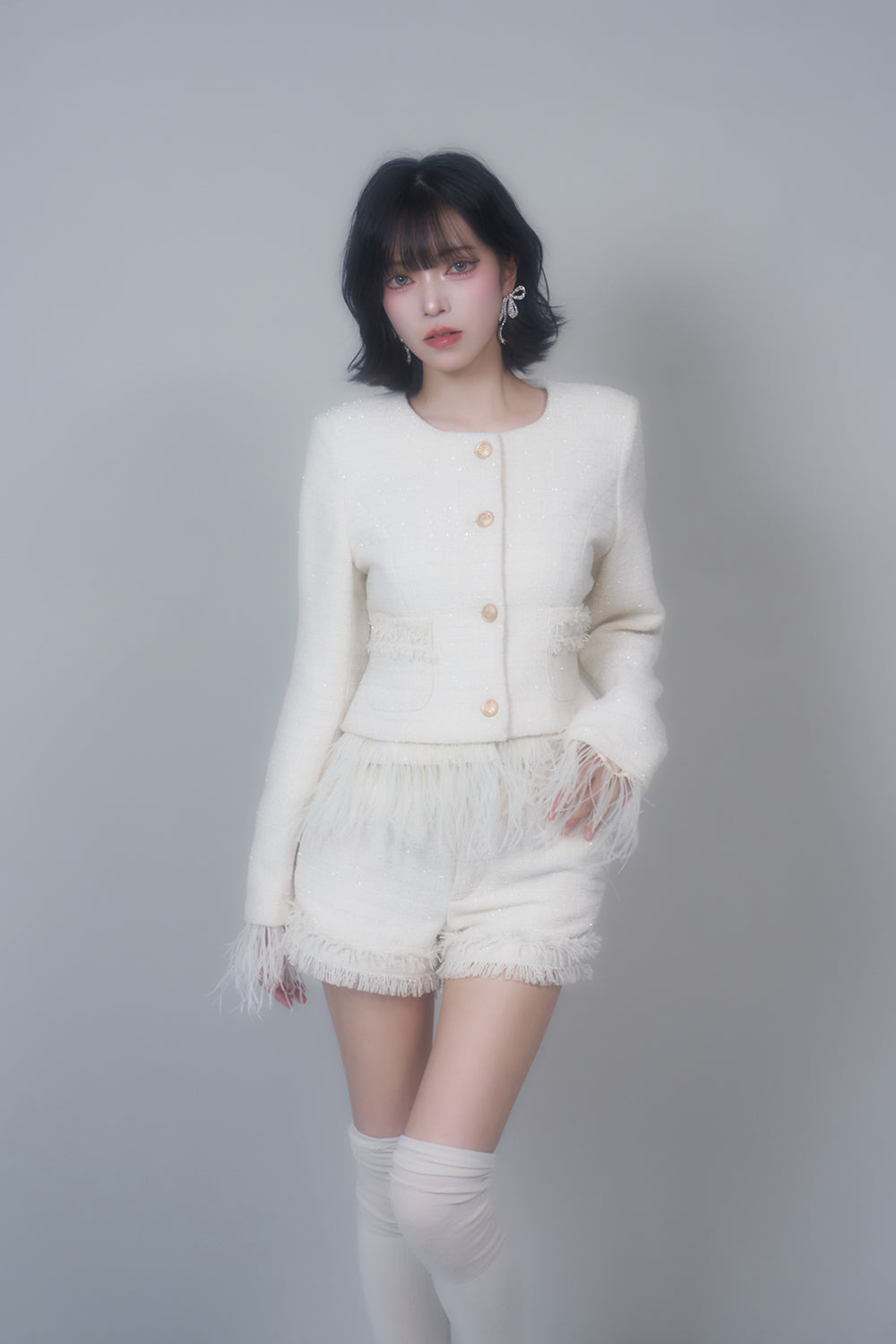 ラメツイードジャケット