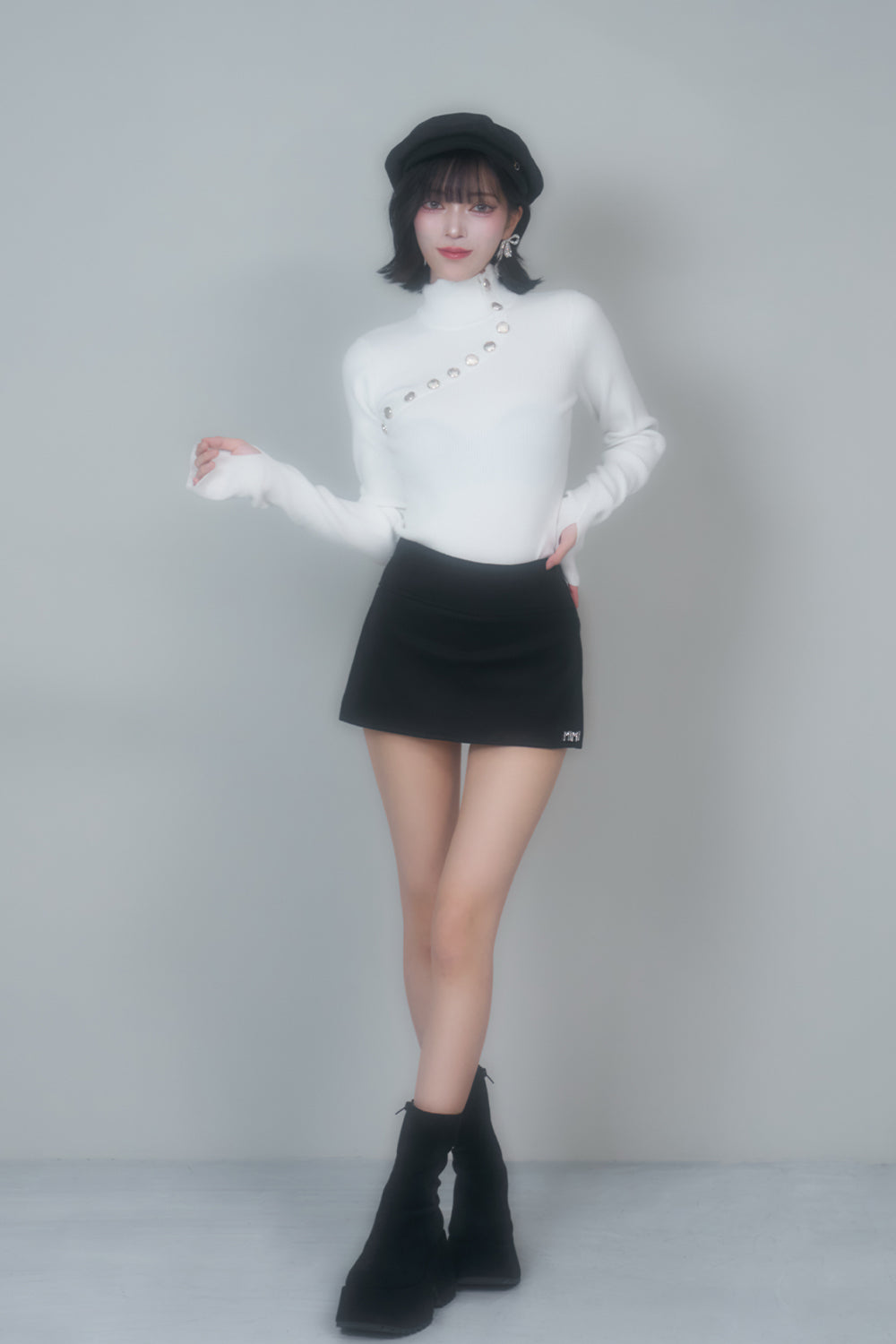 MIMIロゴスカートラックパンツ