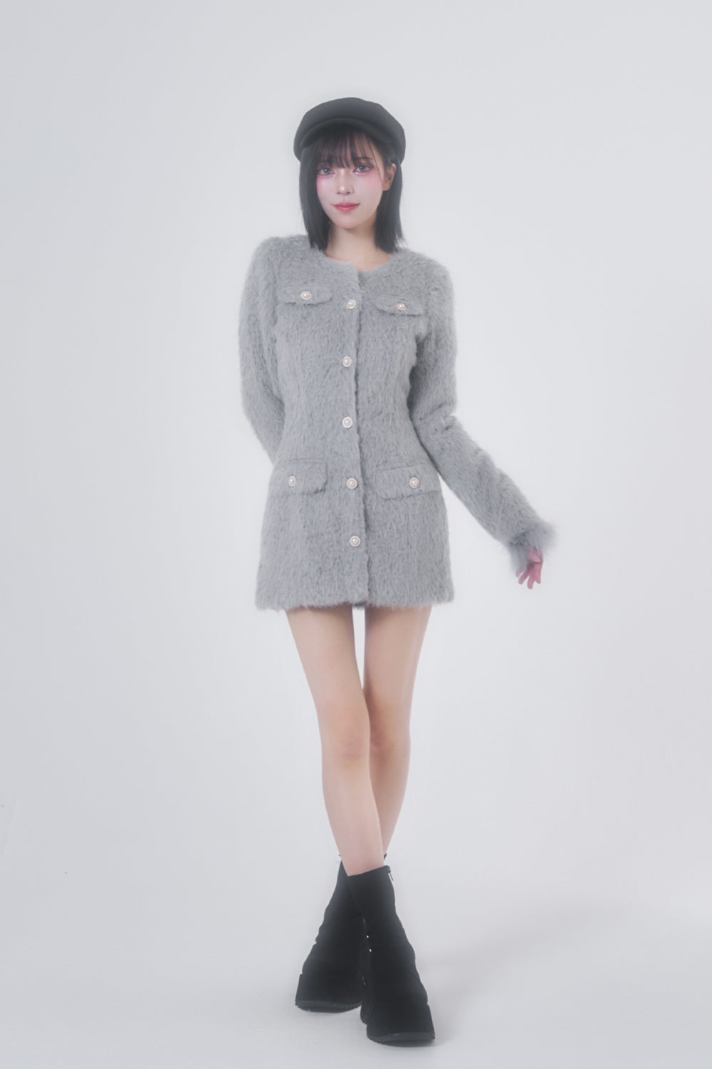 フェザージャケットワンピース