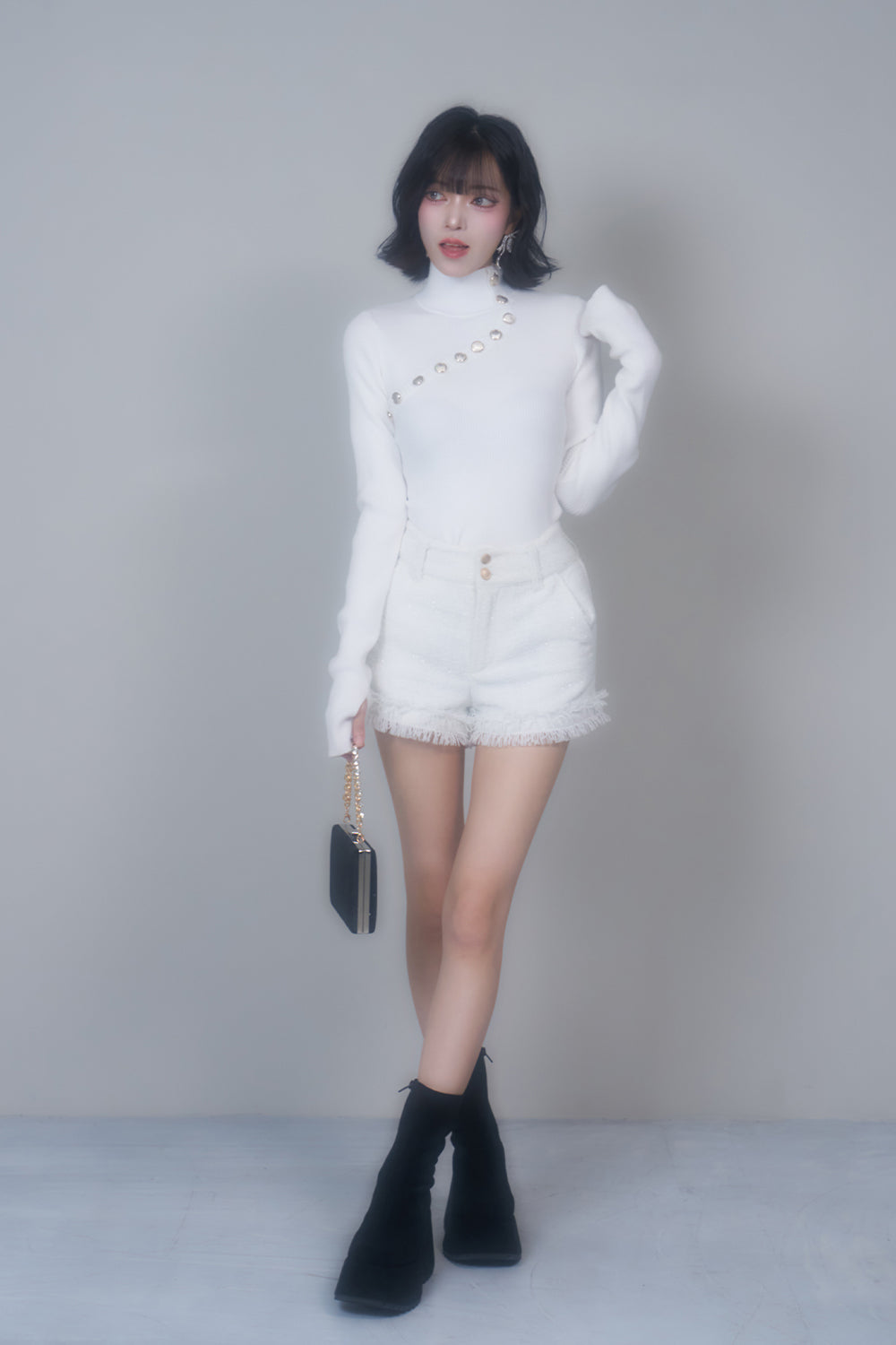 ラメツイードショートパンツ