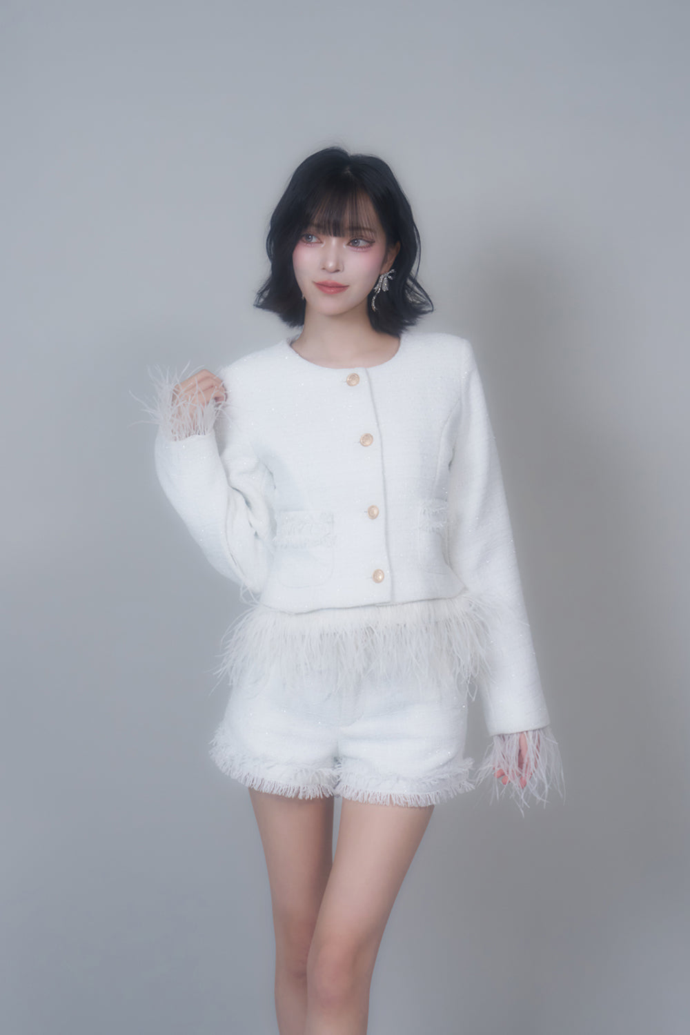 ラメツイードジャケット