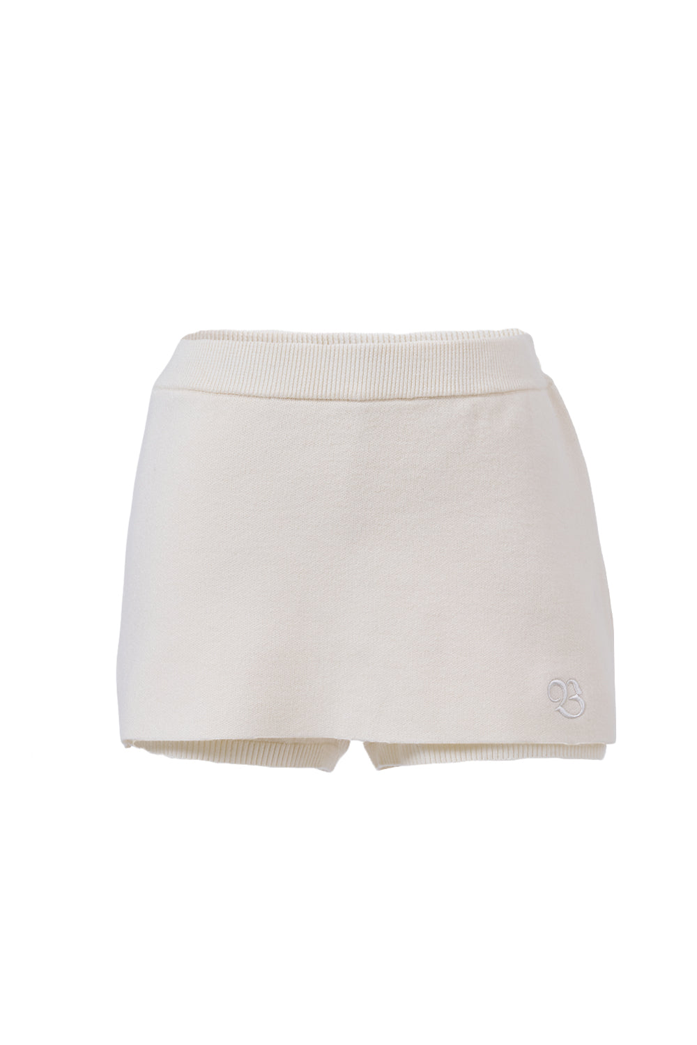 レイヤードニットショートパンツ