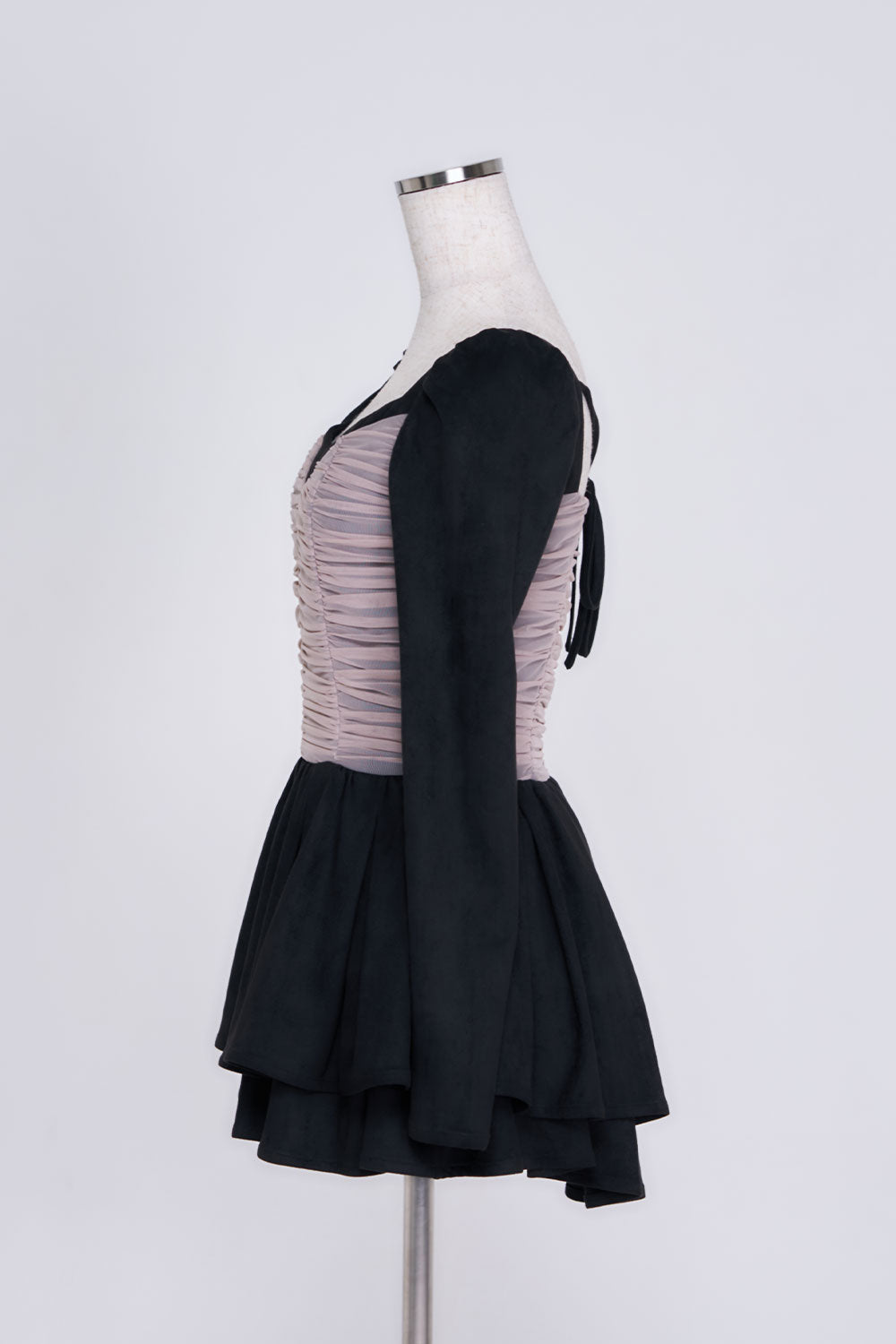 シアードッキングスウェードミニワンピース