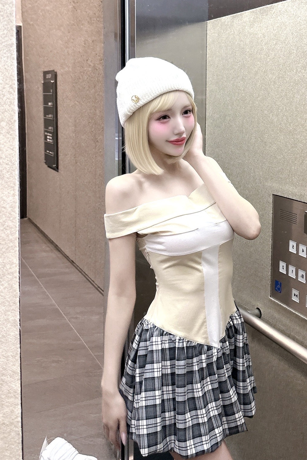 クロワバルーンミニワンピース