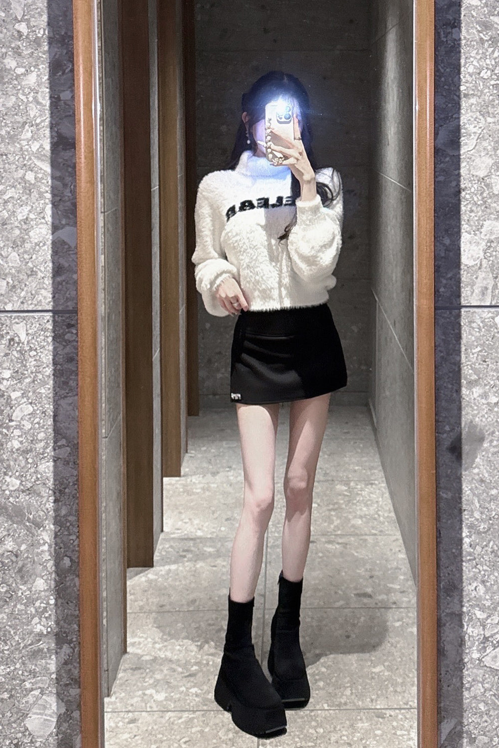 BELEAR タートルニットトップス