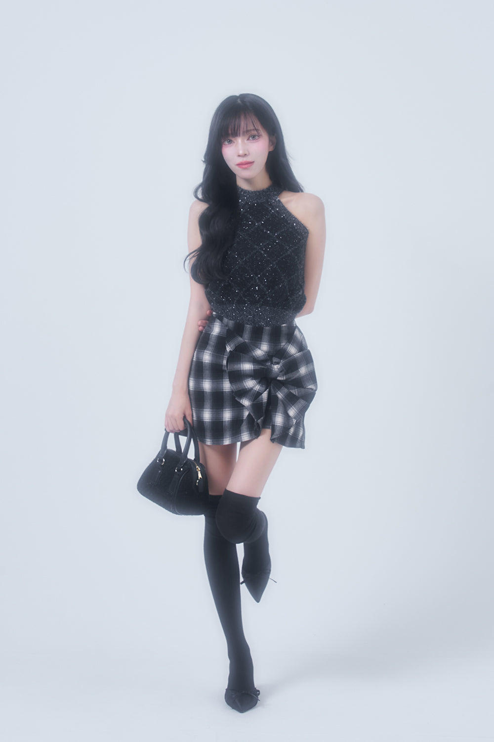 パターンリボンミニスカートAW ‘25