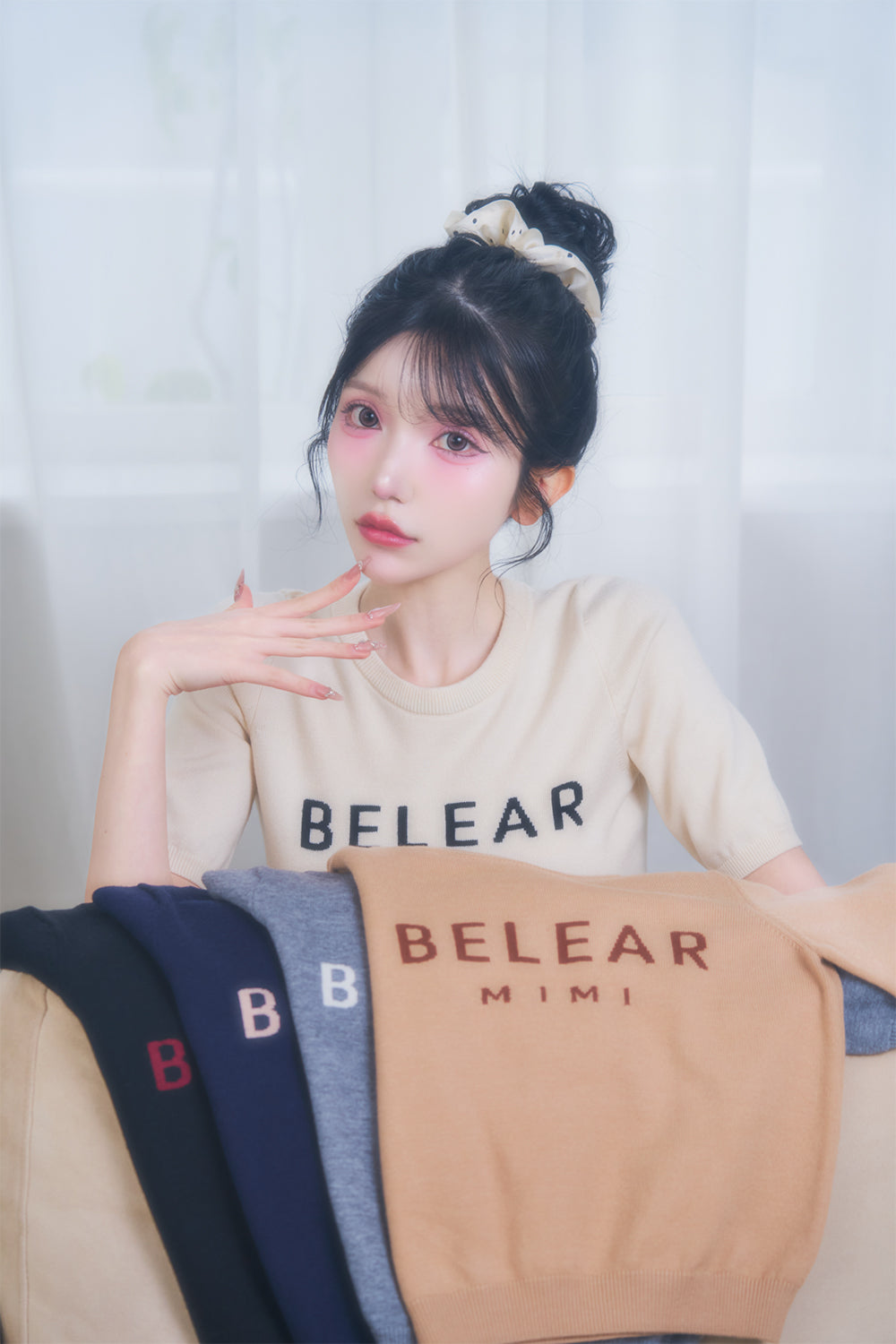 BELEAR MIMIジャガードニットトップス