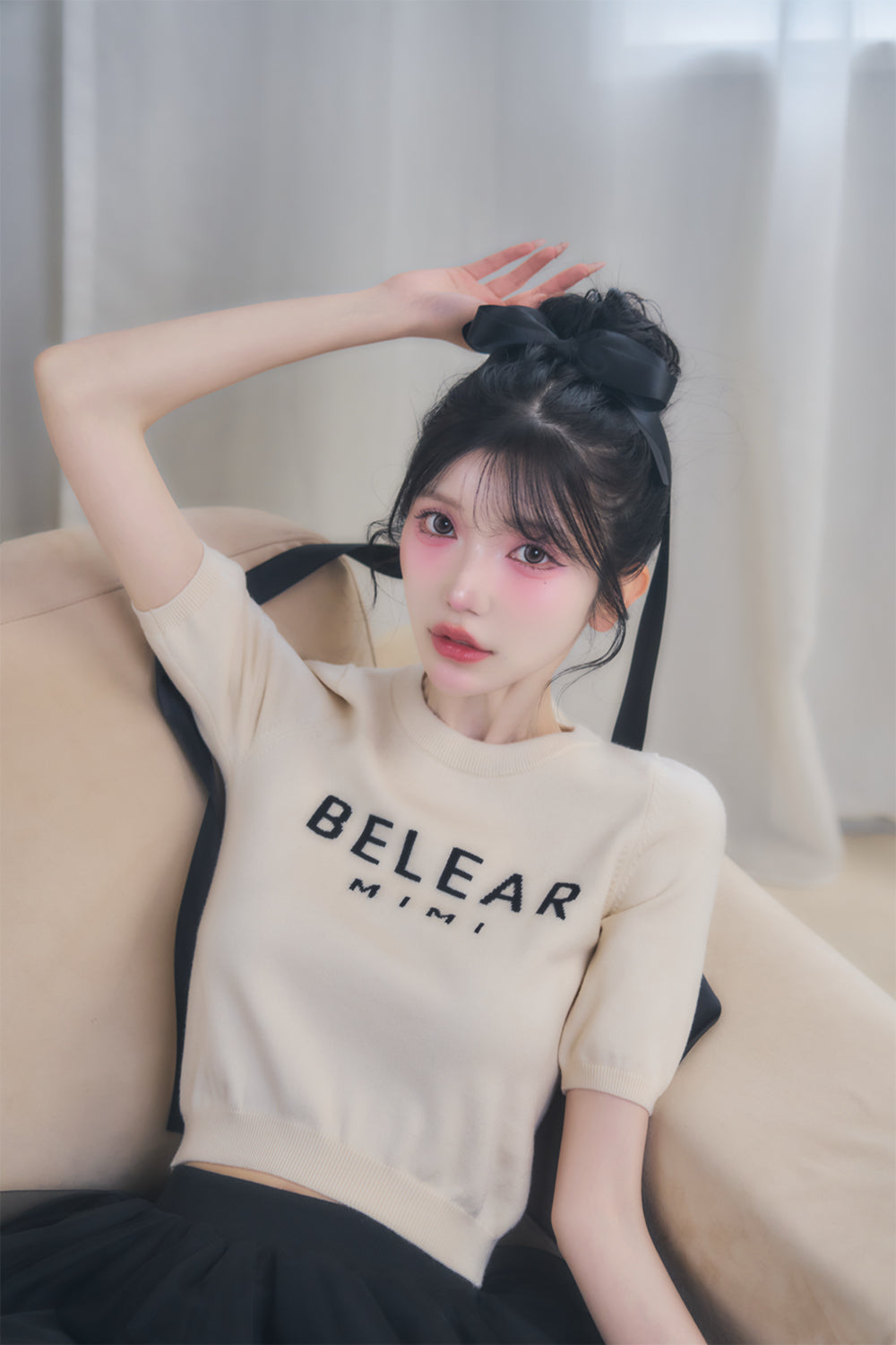 BELEAR MIMIジャガードニットトップス