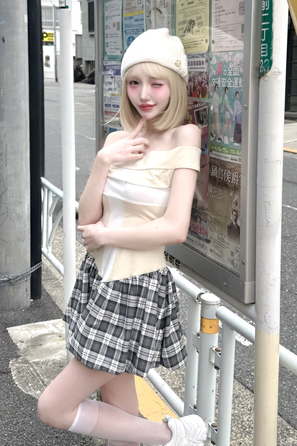 クロワバルーンミニワンピース