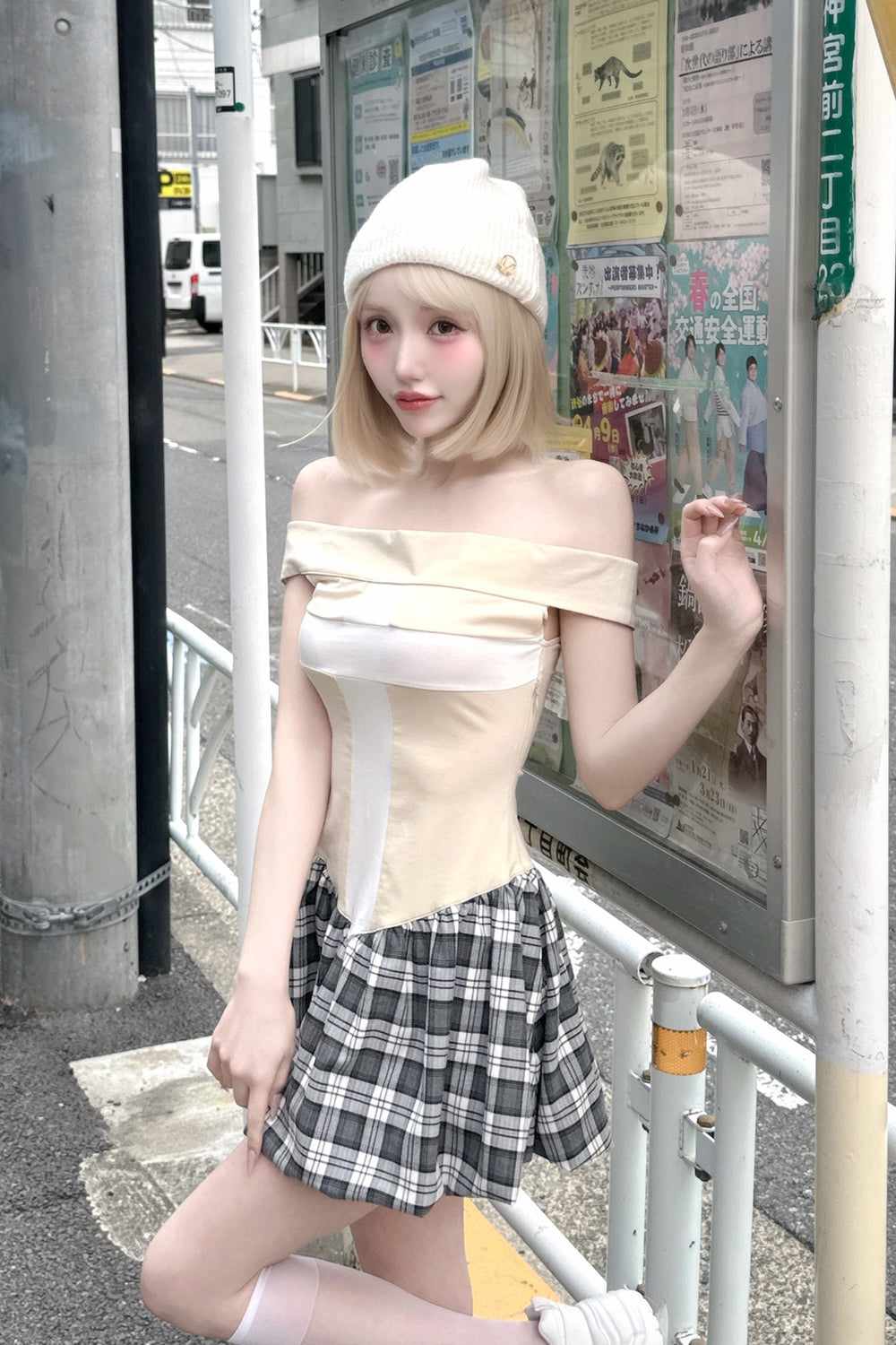 クロワバルーンミニワンピース