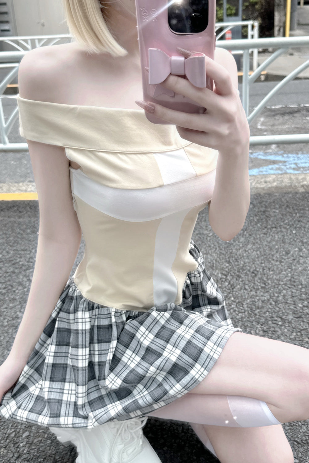 クロワバルーンミニワンピース