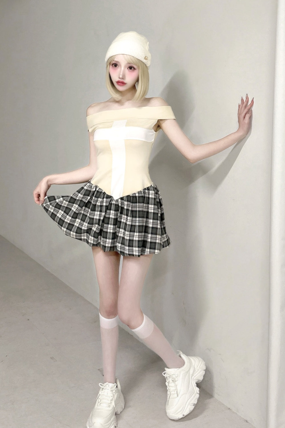 クロワバルーンミニワンピース