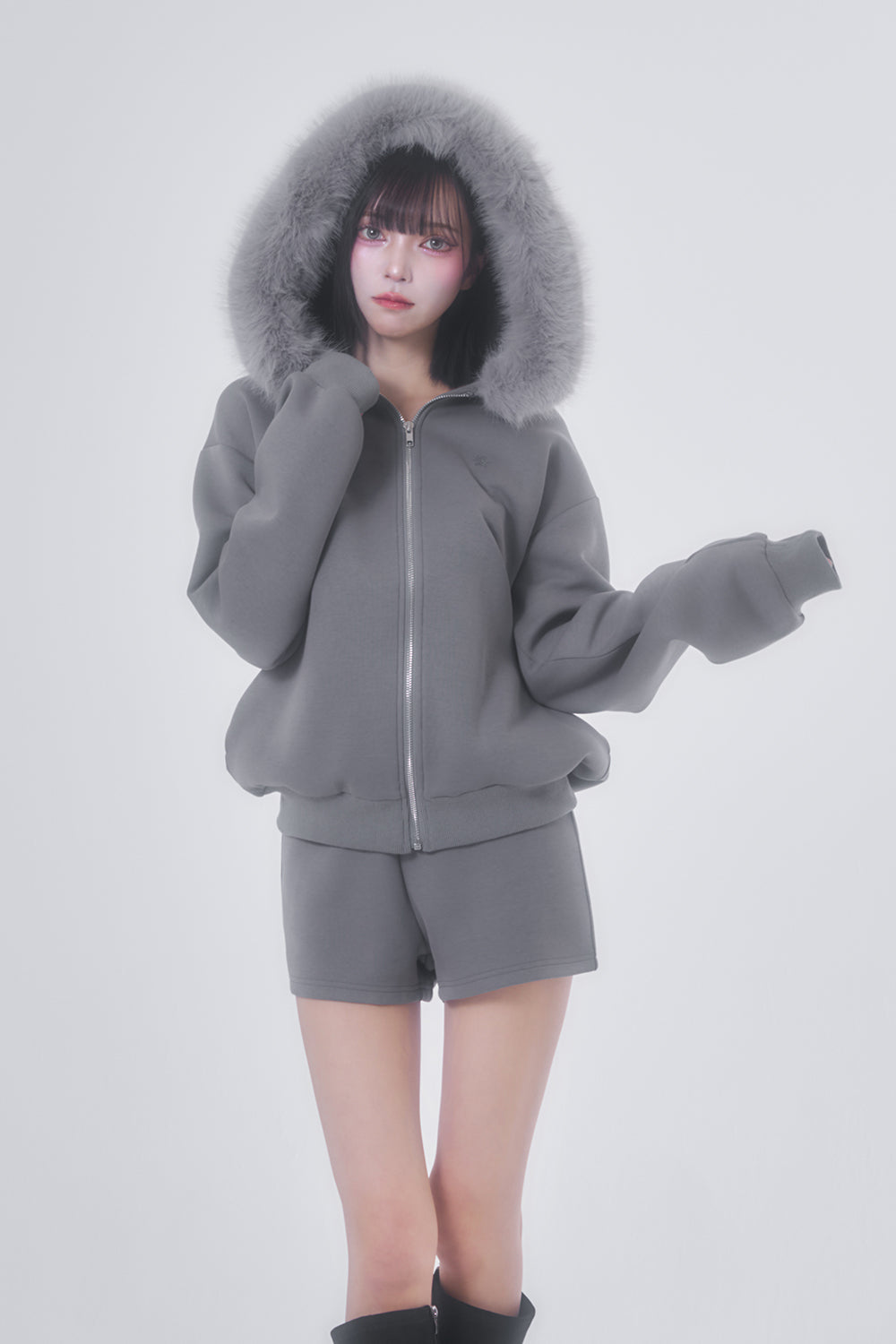 ボリュームフードファーセットアップ