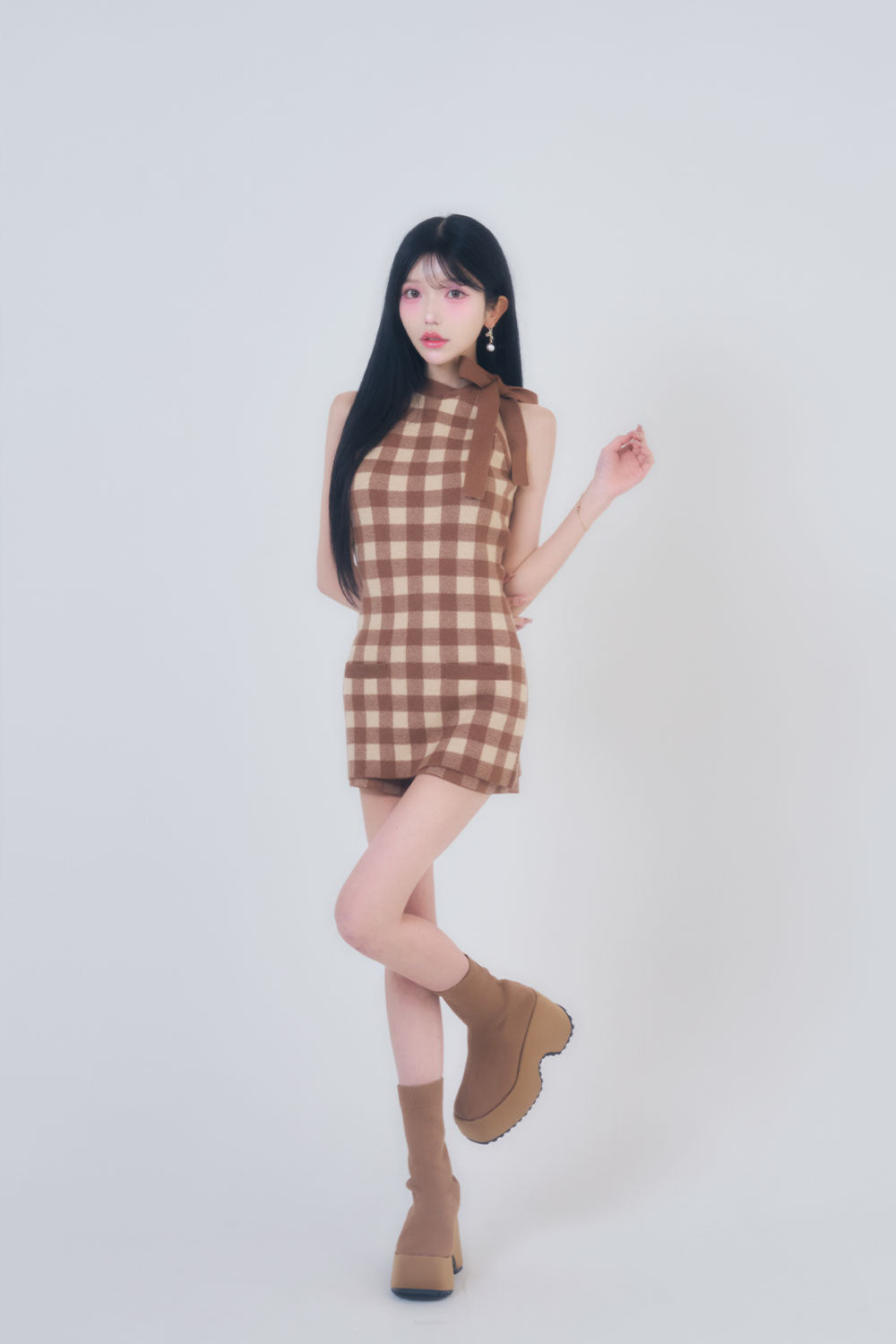 アメスリリボンニットセットアップ