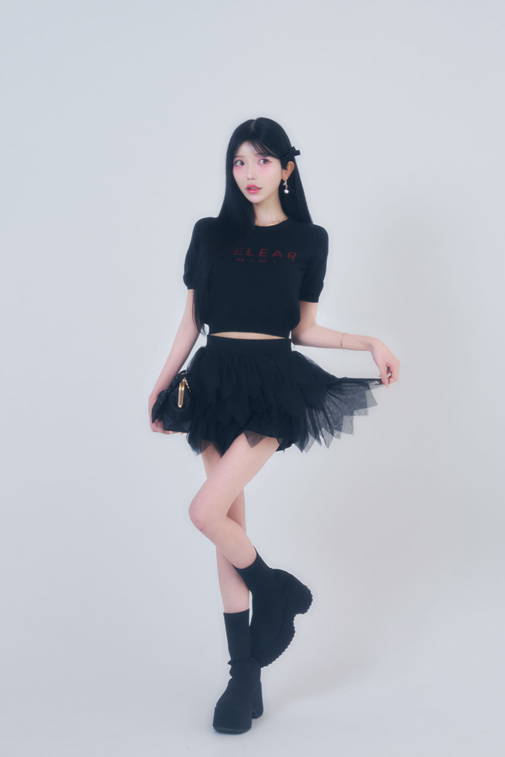 BELEAR MIMIジャガードニットトップス