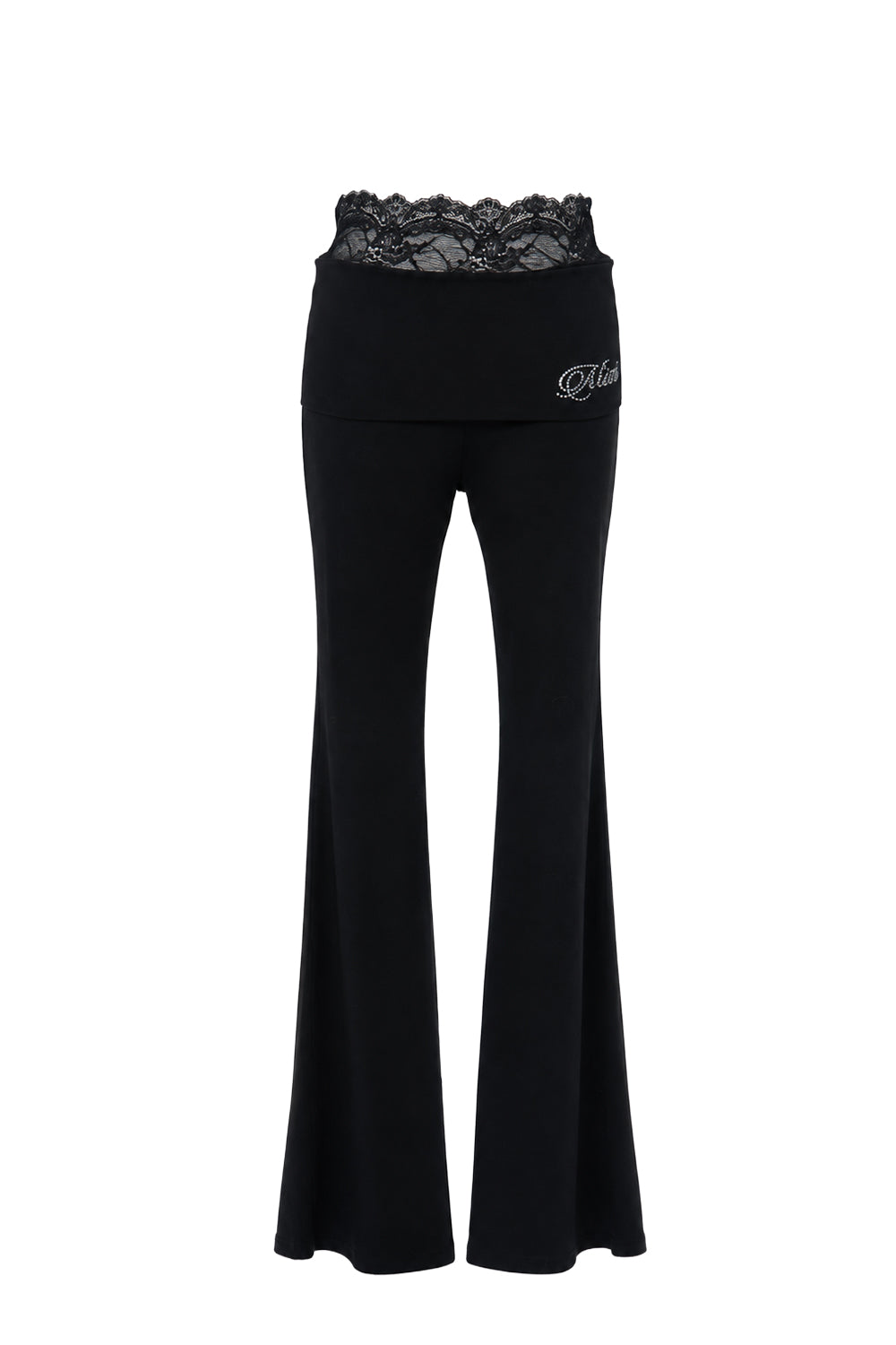 Lace Edge Flare Pants