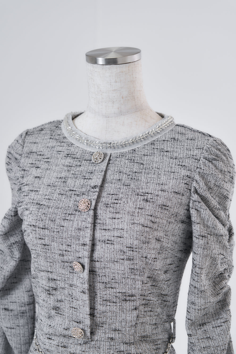 デザインチェーンツイードコンビネゾン