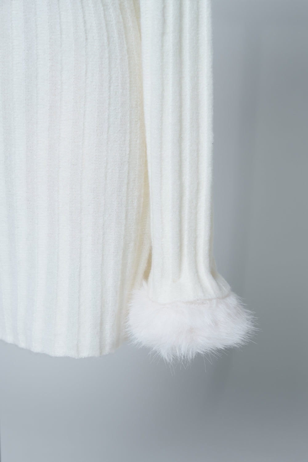 オフショルファーニットワンピース