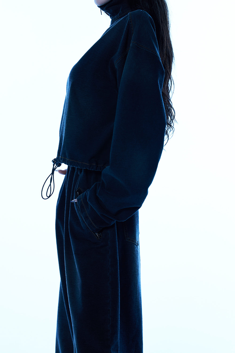 Utility Denim Zip Jacket