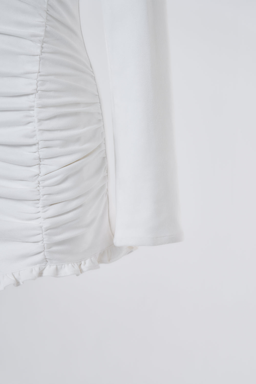 ギャザースウェードミニワンピース