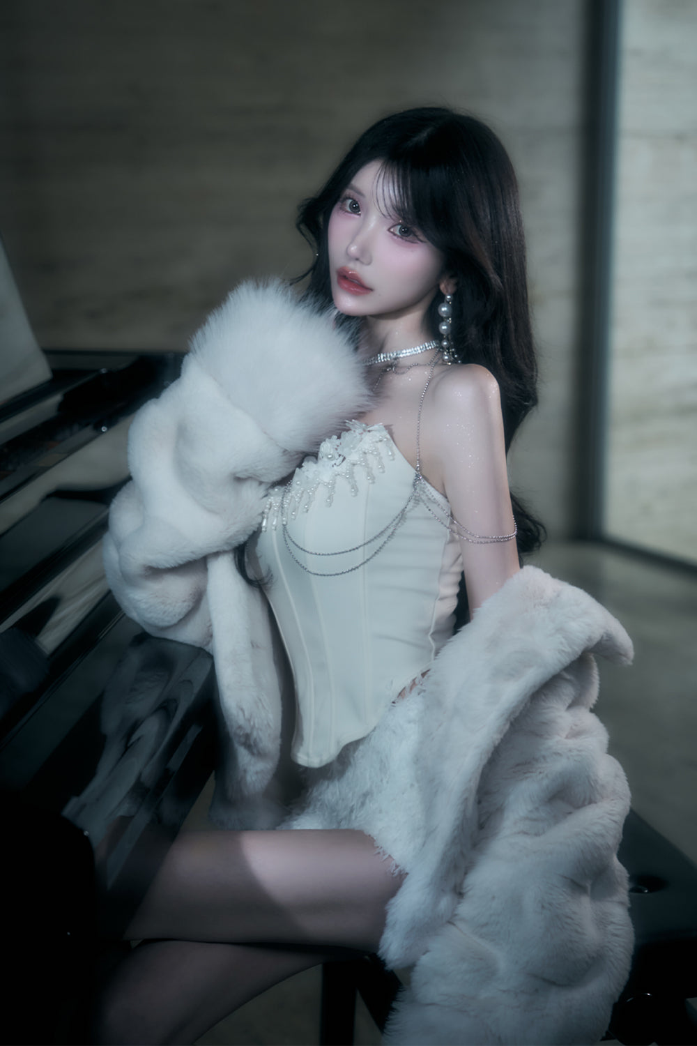 ボリュームファーコート