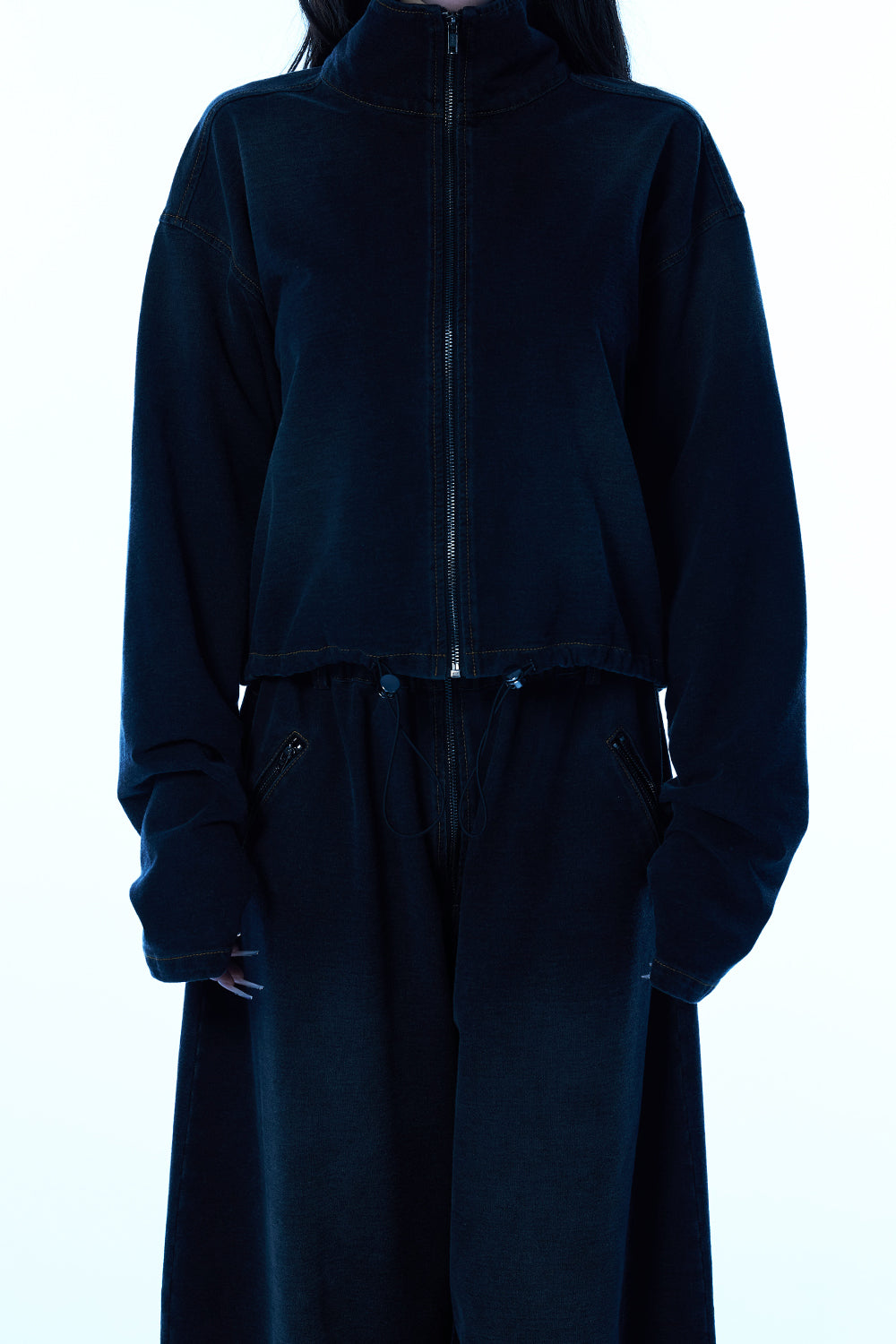 Utility Denim Cargo Pants