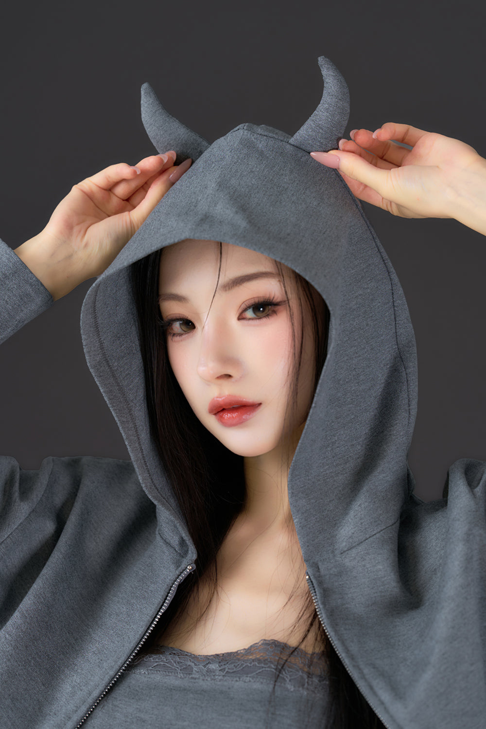 Devil Zip Hoodie Set