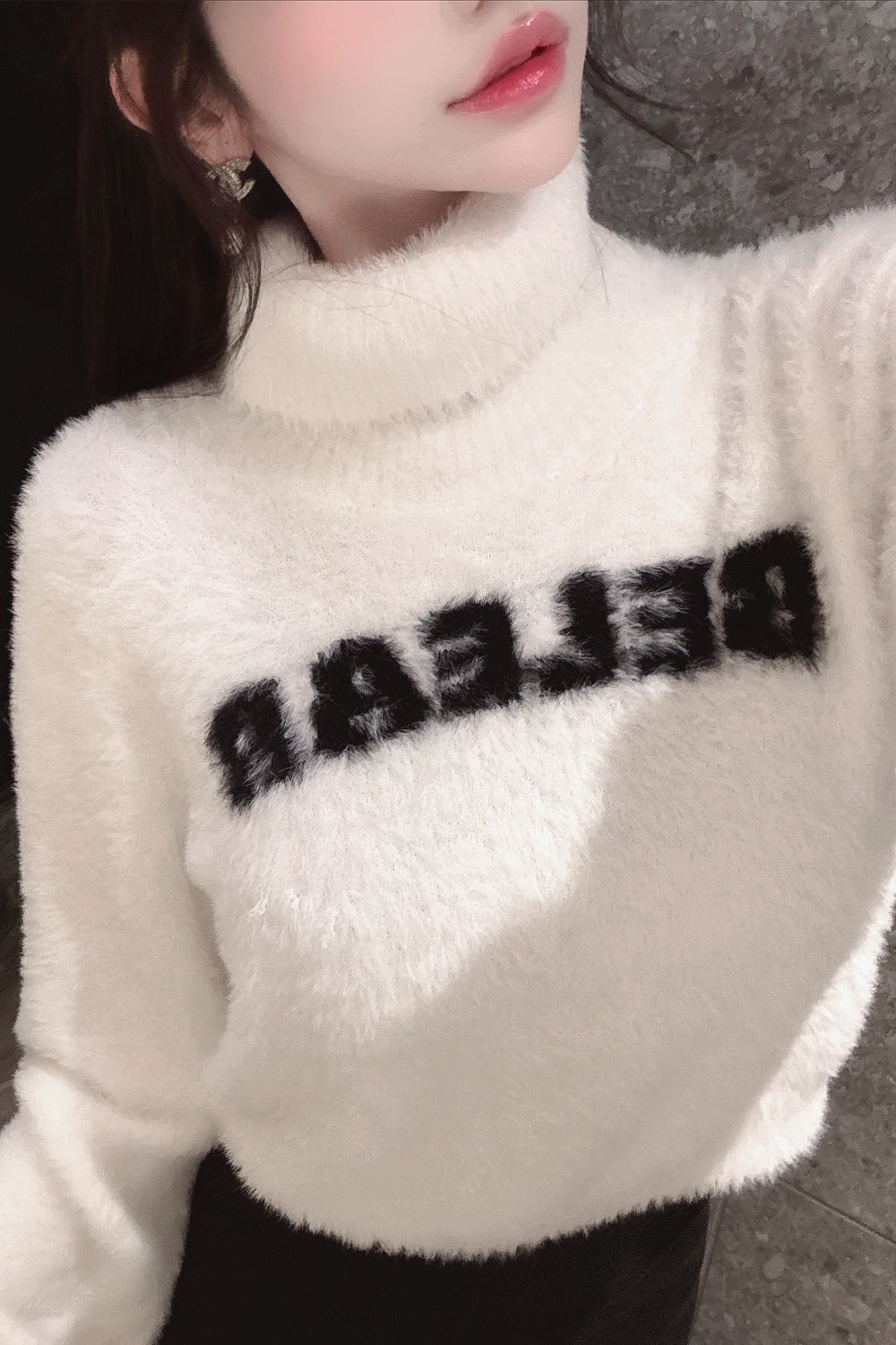 BELEAR タートルニットトップス