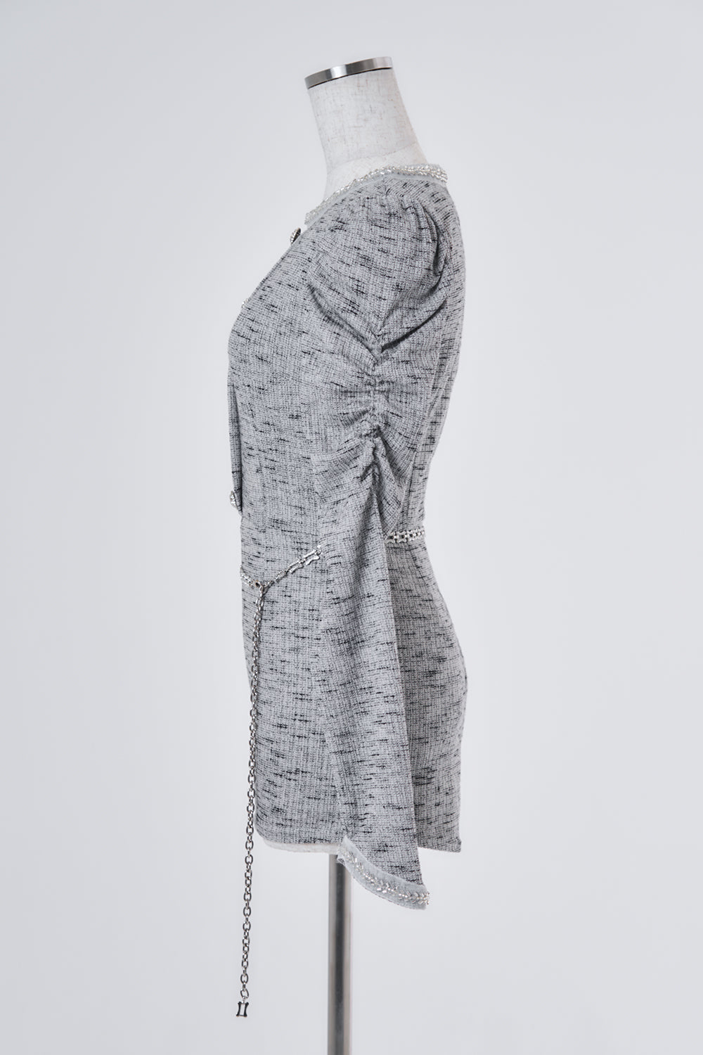 デザインチェーンツイードコンビネゾン