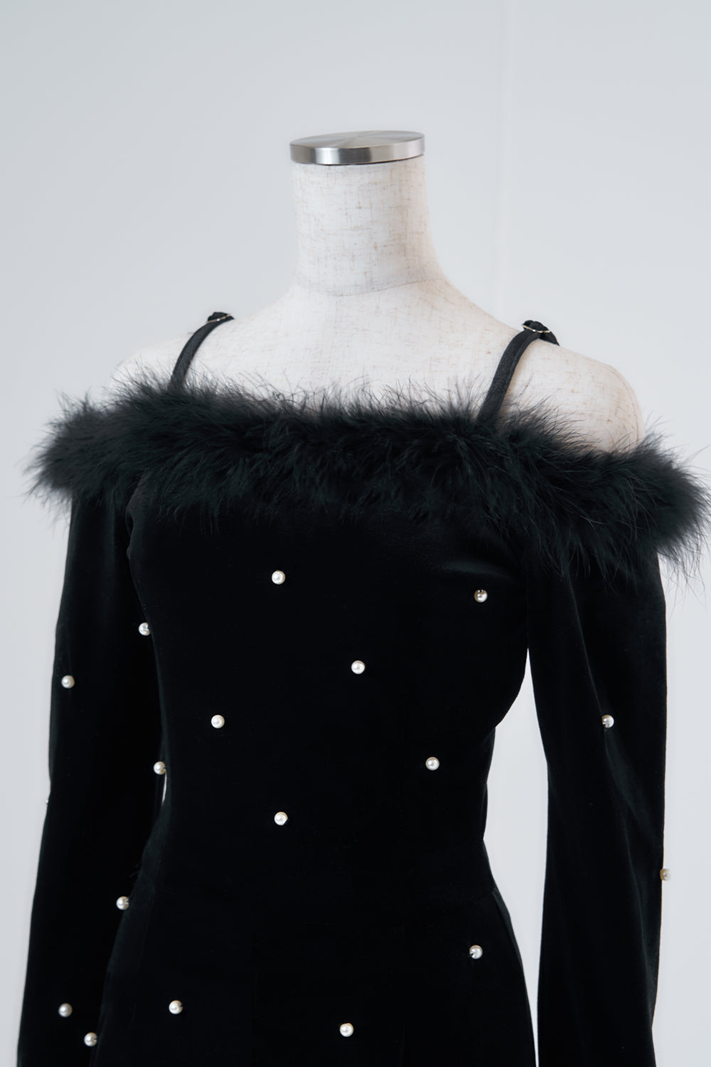 デザインパールベロアコンビネゾン