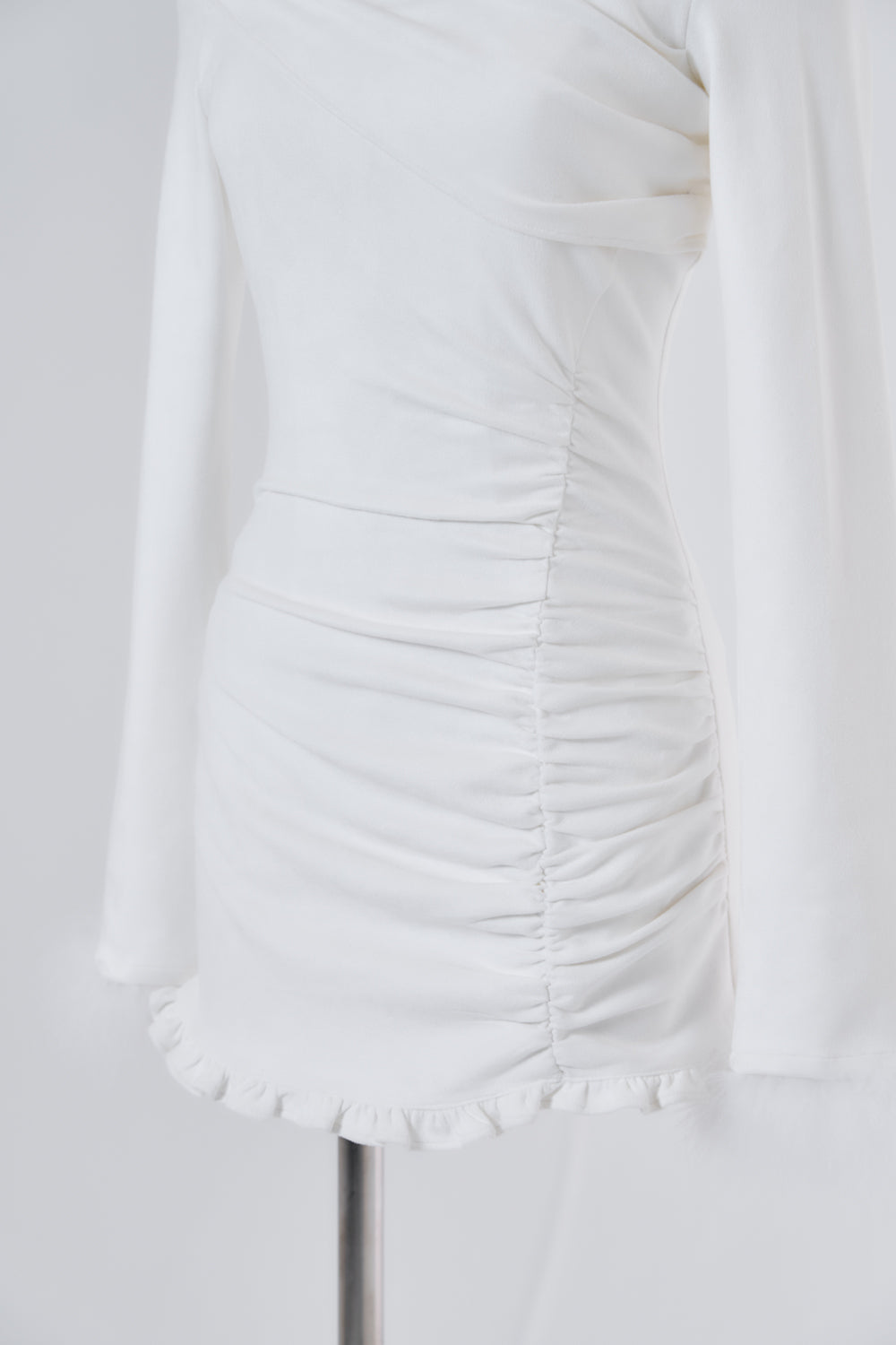 ギャザースウェードミニワンピース